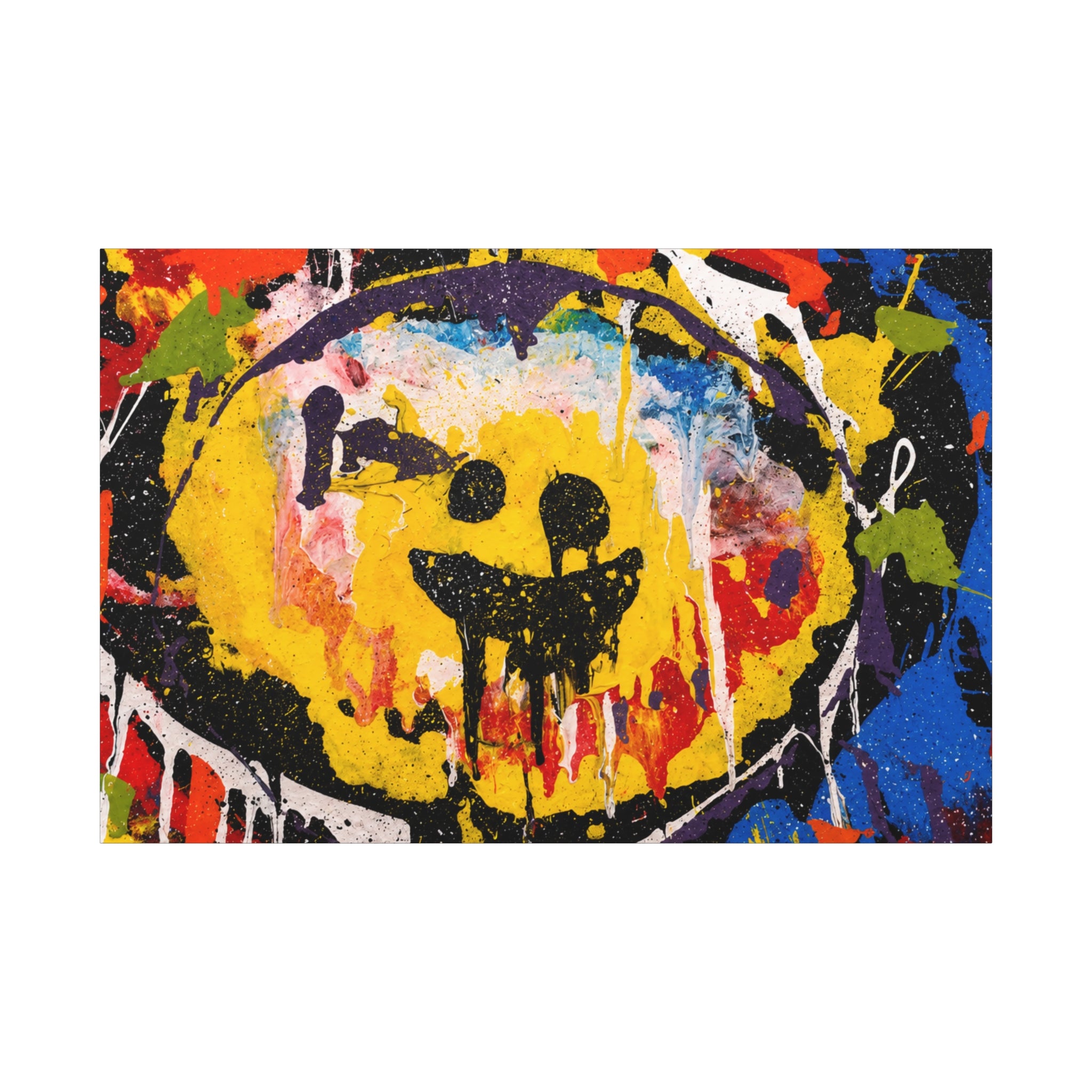 Abstract Graffiti Smile Canvas