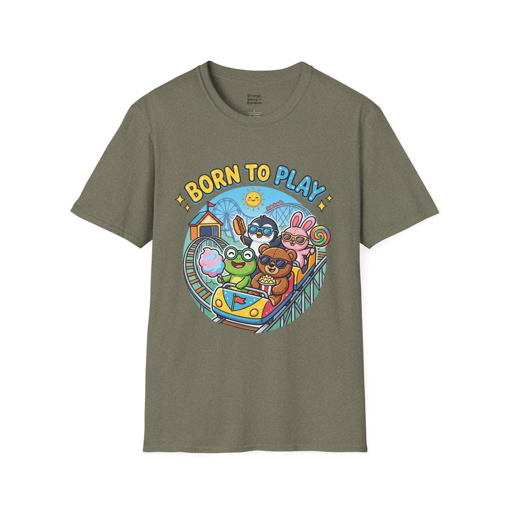 Born to Play T-Shirt — Cute Cartoon Animals Gaming & Playtime Tee