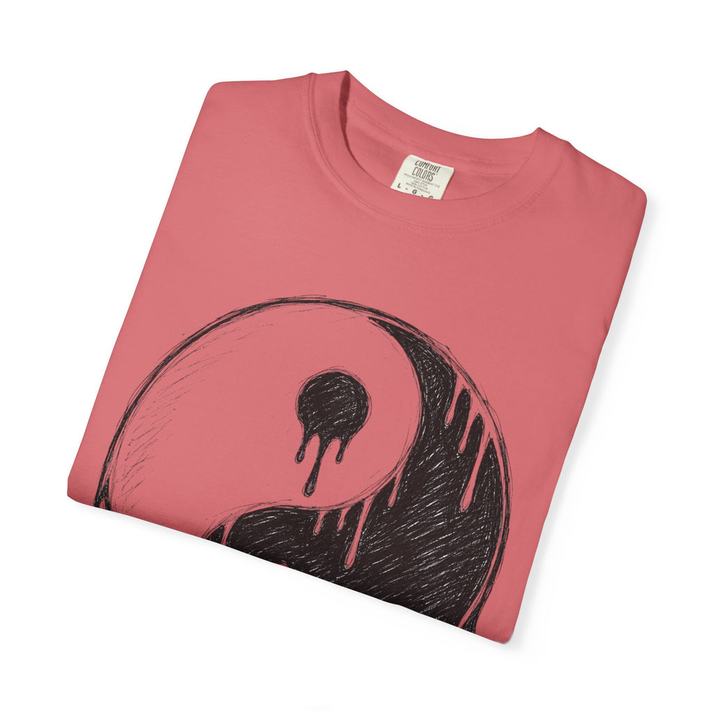 Yin Yang Drip Tee — Grunge Yin-Yang Graphic T-Shirt