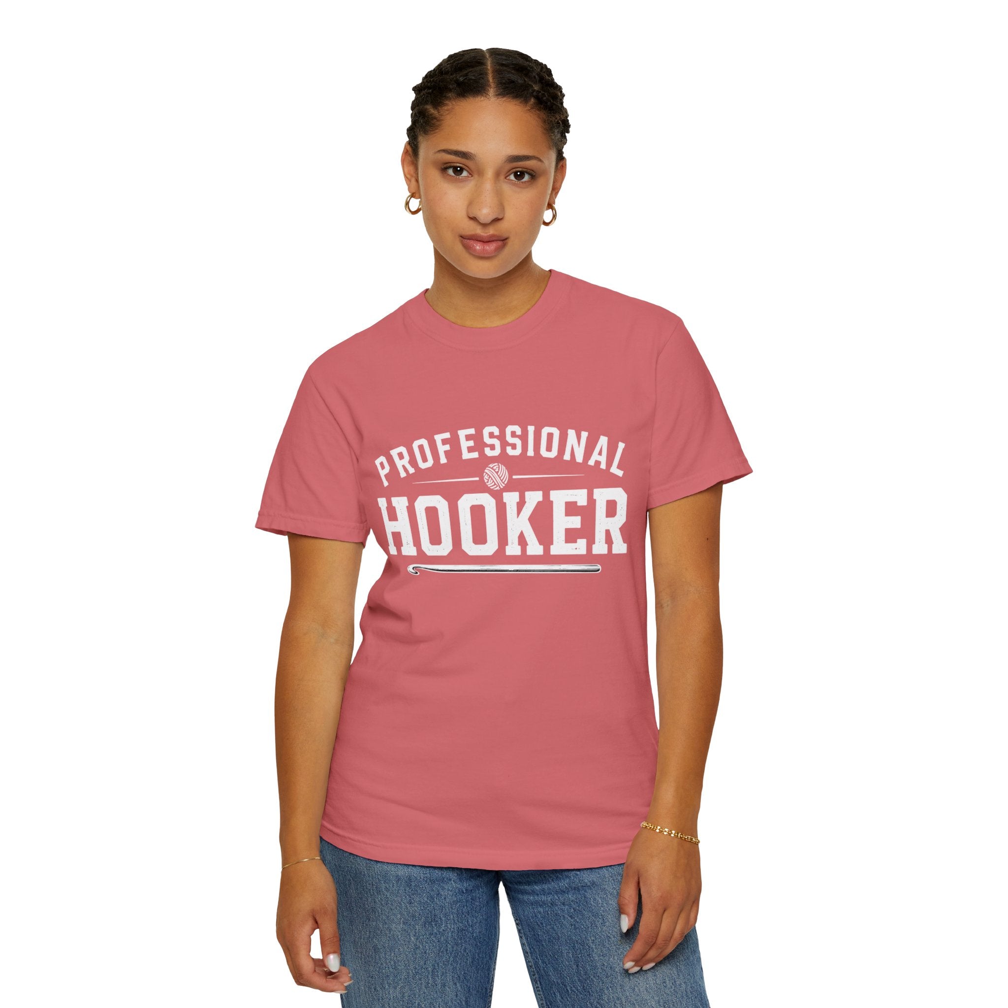 Professional Hooker T-Shirt — Funny Crochet Graphic Tee