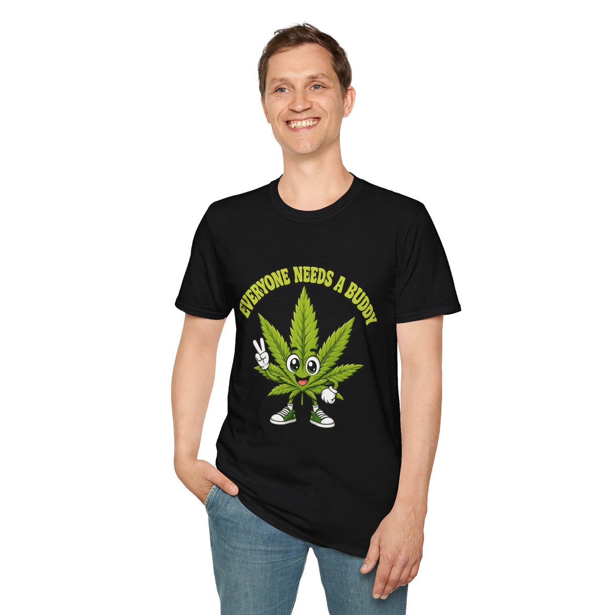Everyone Needs a Buddy Cannabis Leaf T-Shirt
