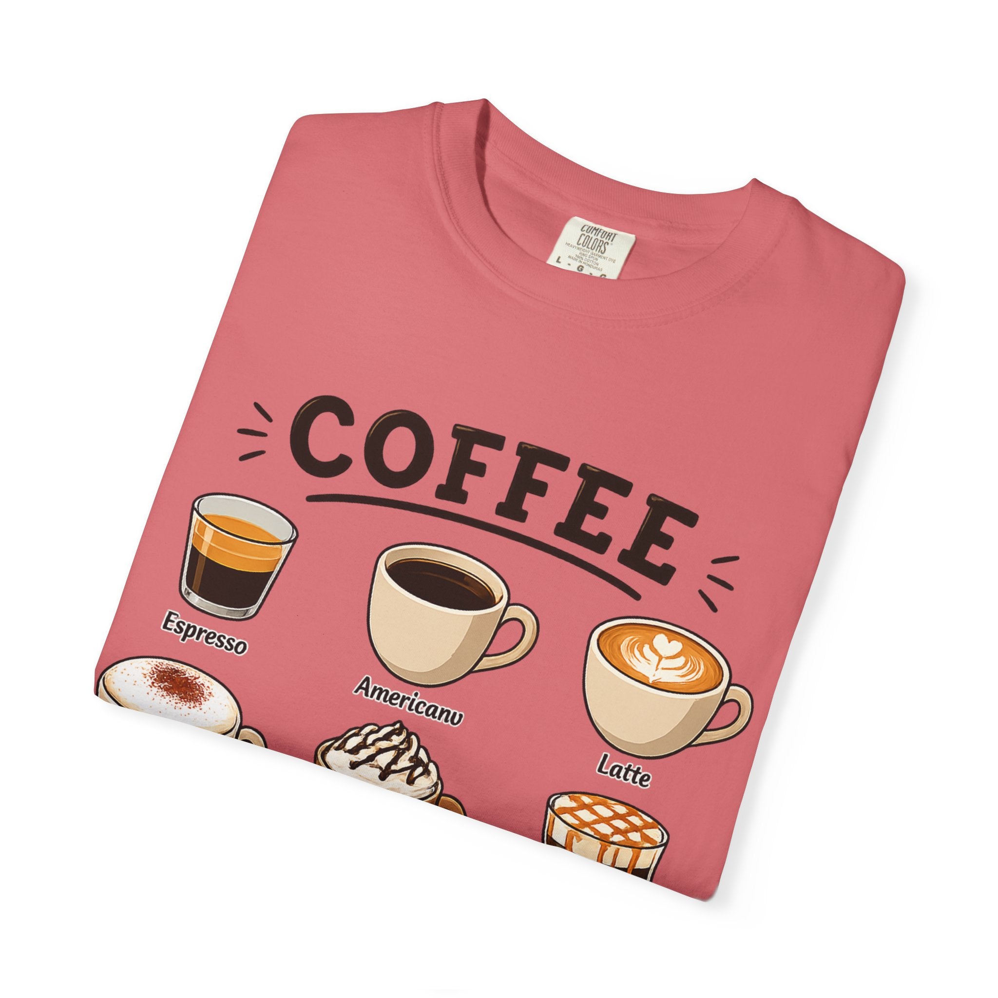 Coffee Types T-Shirt — Illustrated Coffee Guide Tee