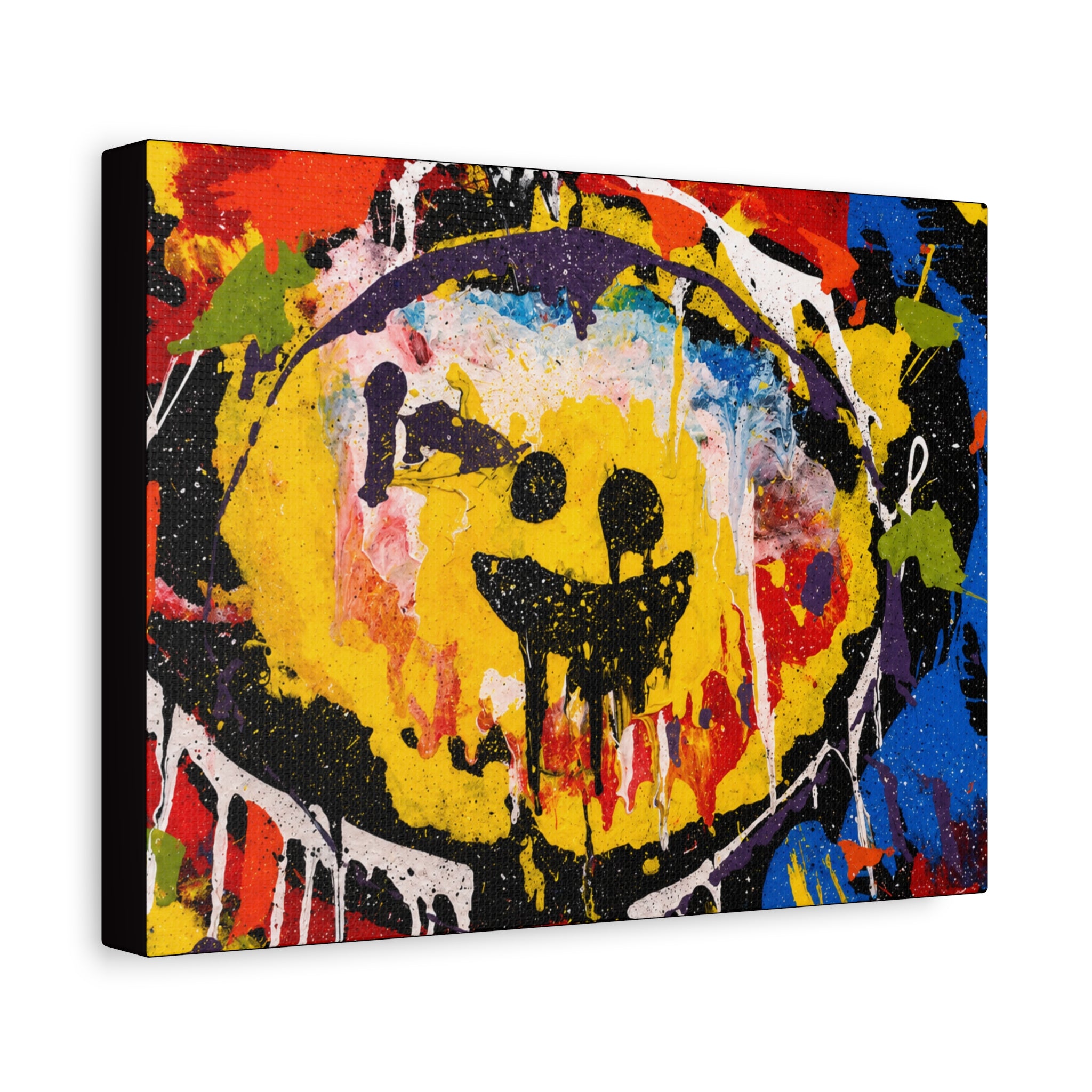 Abstract Graffiti Smile Canvas