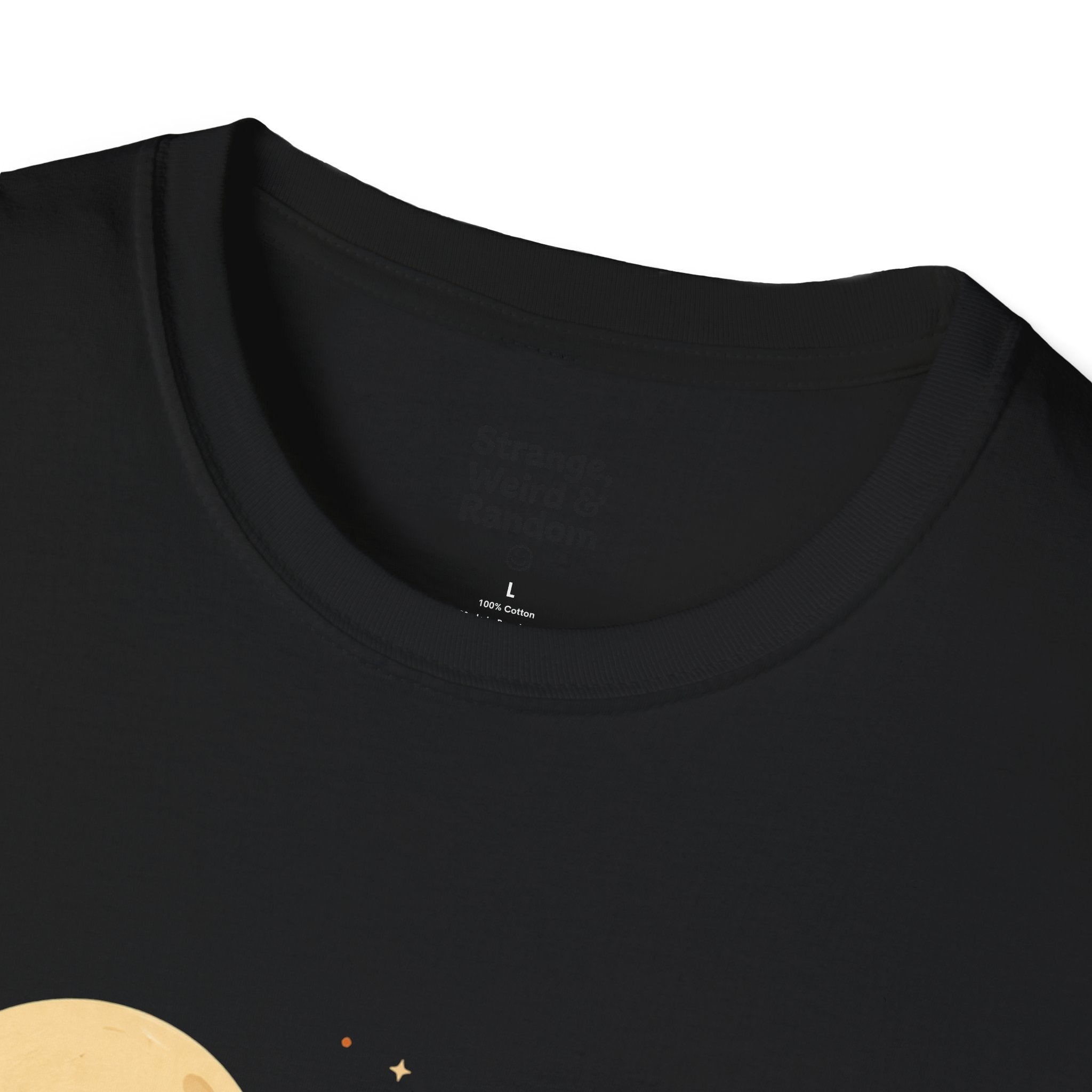 Cute Halloween Pumpkin Tee — Ghost, Moon & Black Cat Graphic T-Shirt