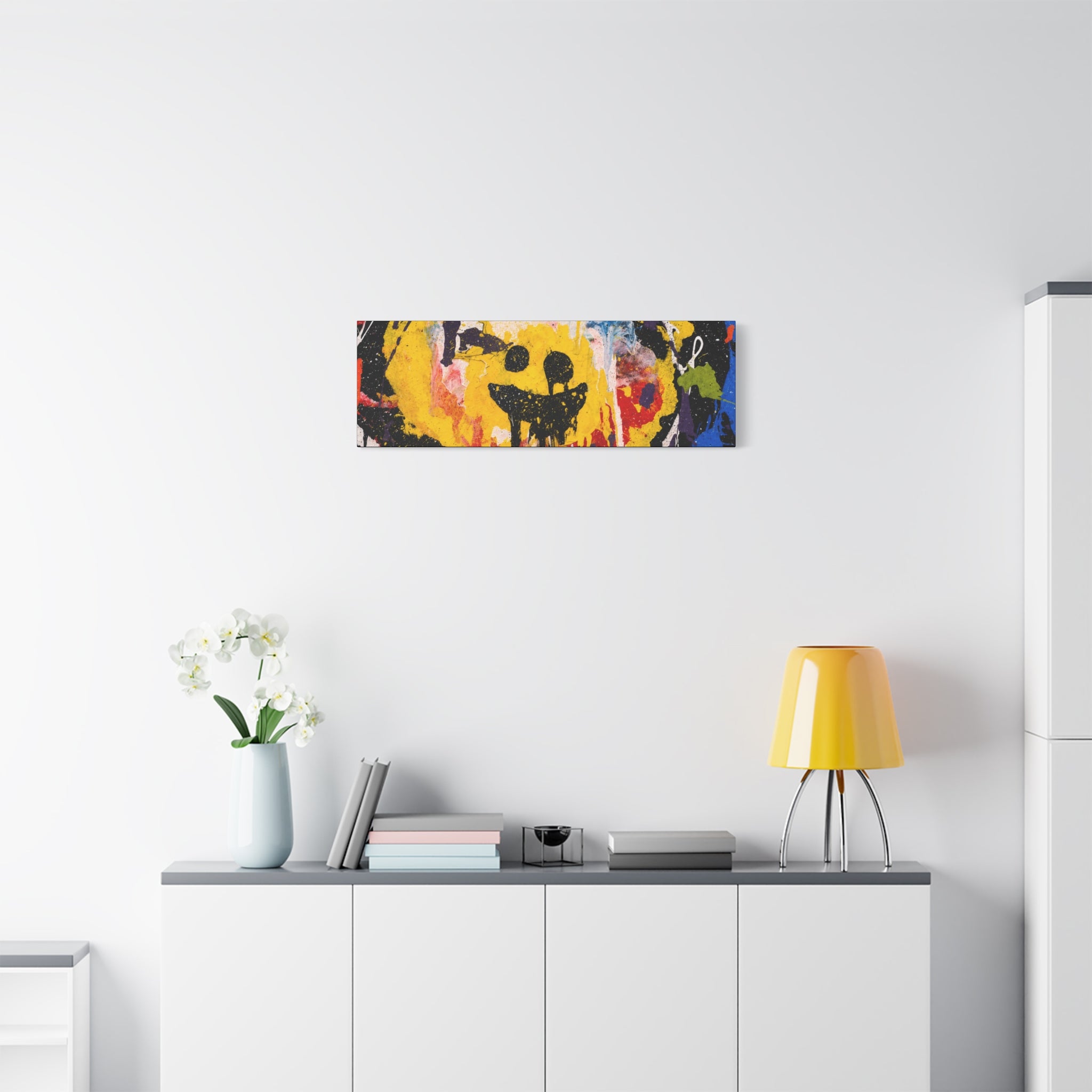 Abstract Graffiti Smile Canvas