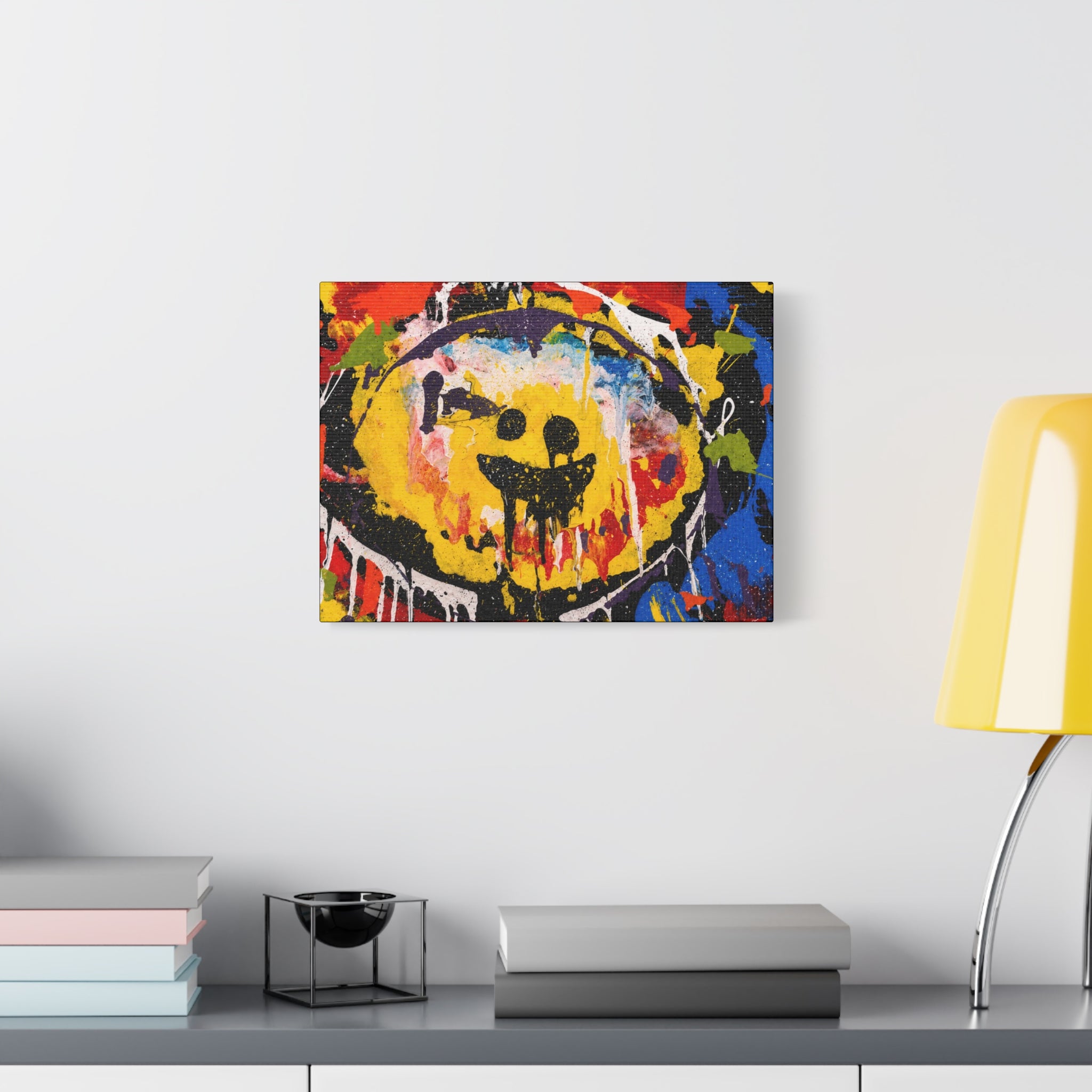 Abstract Graffiti Smile Canvas