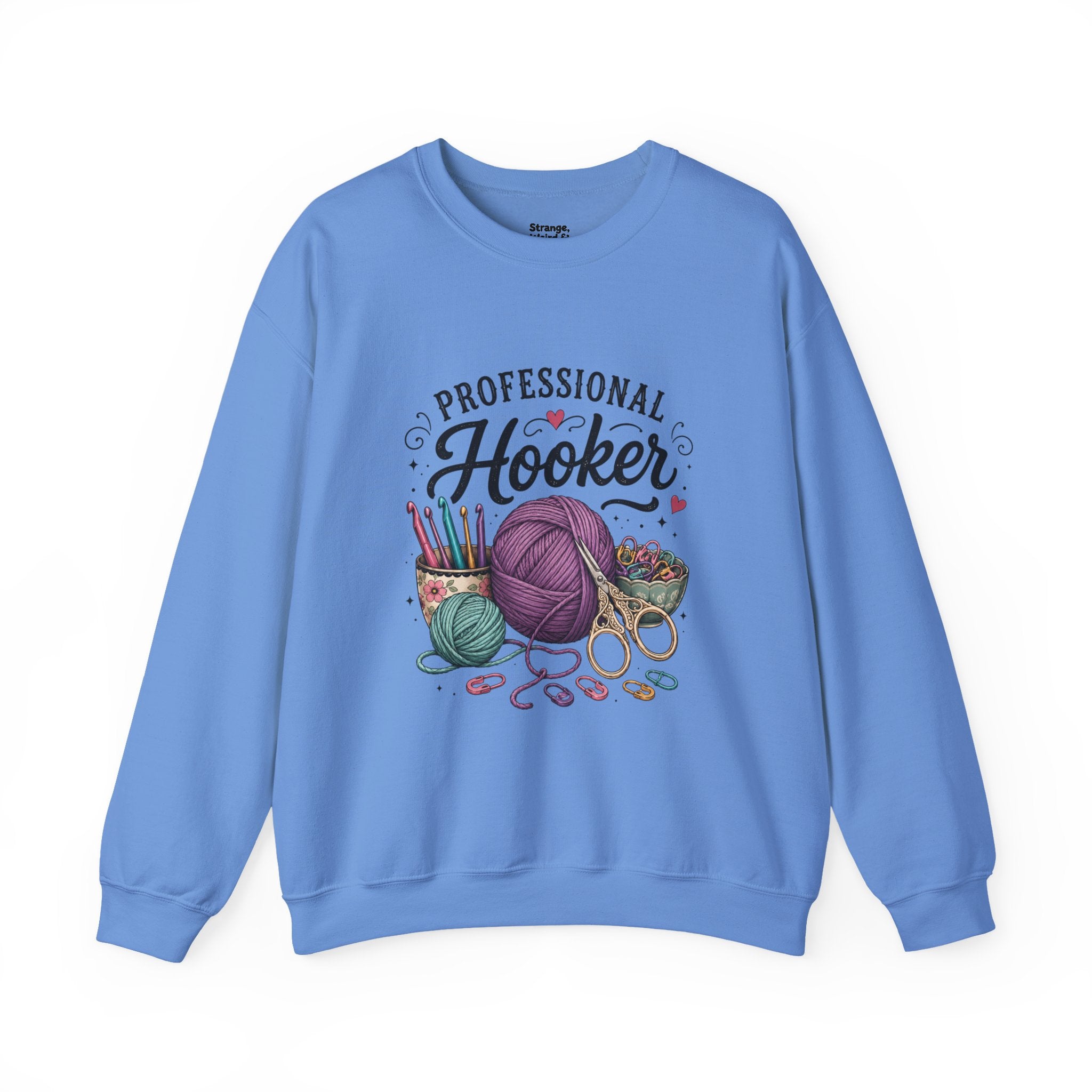 Professional Hooker Crochet  yarn crewneck sweatshirt | crochet hooks, yarn art
