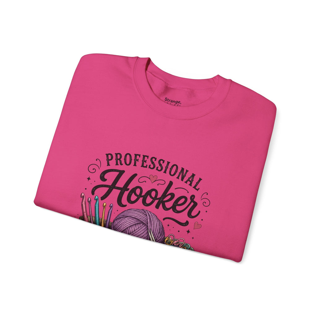 Professional Hooker Crochet  yarn crewneck sweatshirt | crochet hooks, yarn art