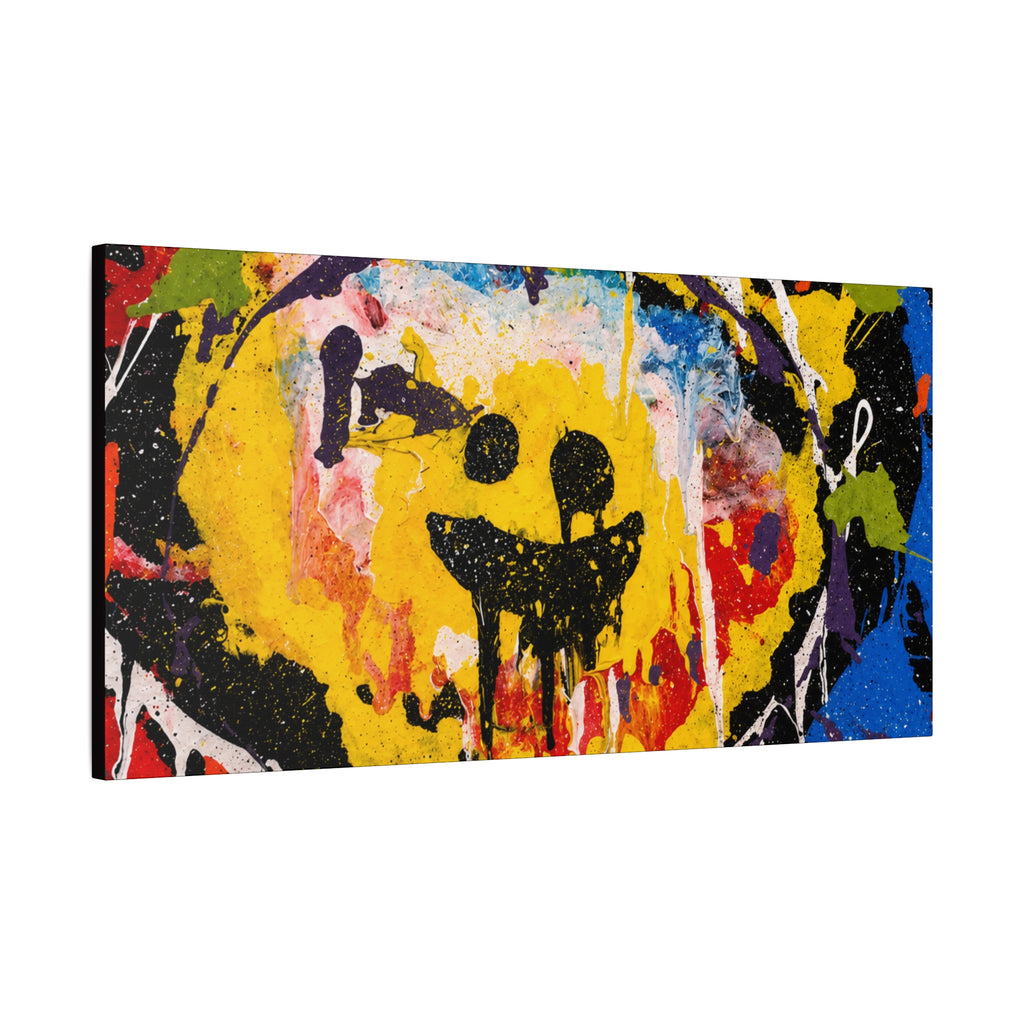 Abstract Graffiti Smile Canvas