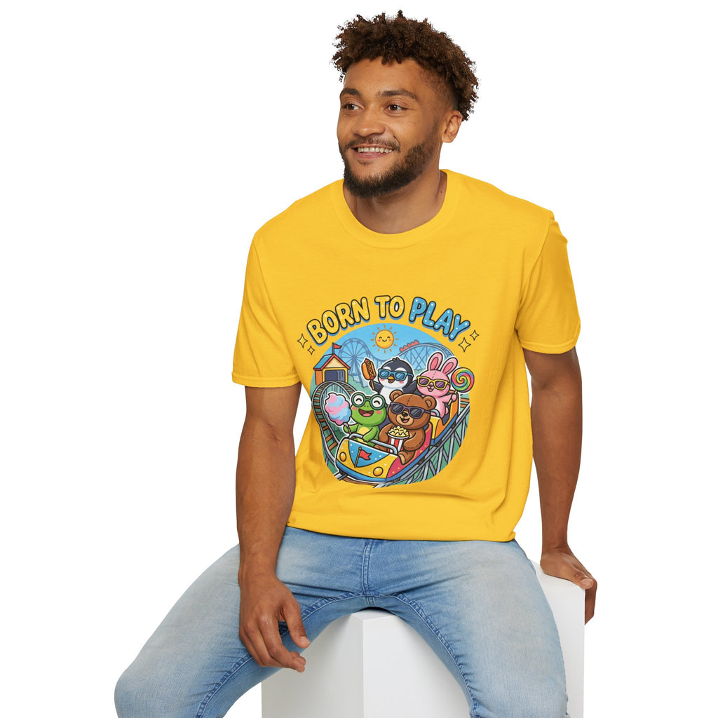 Born to Play T-Shirt — Cute Cartoon Animals Gaming & Playtime Tee