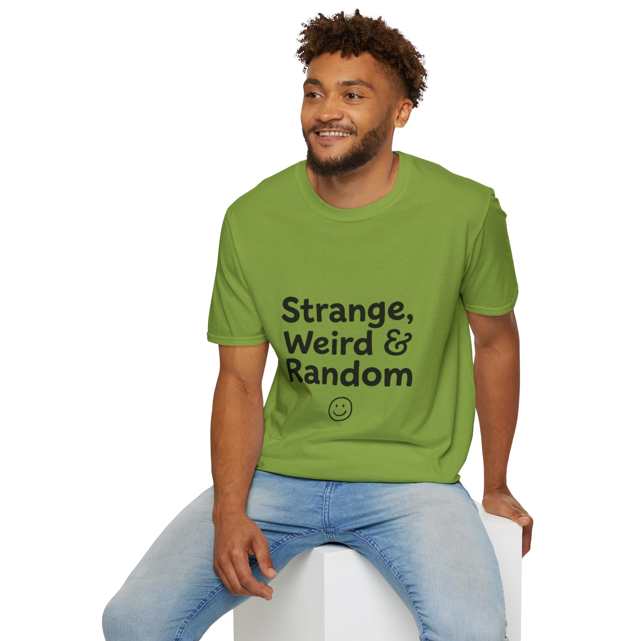 Strange, Weird & Random T-Shirt | Funny Quote Tee, Casual Graphic Top