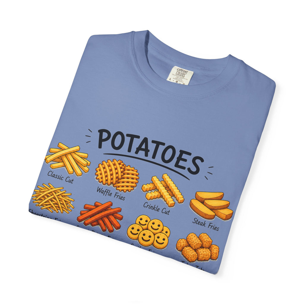 Potato Varieties T-Shirt — Cute Illustrated 'Potatoes' Chart Tee