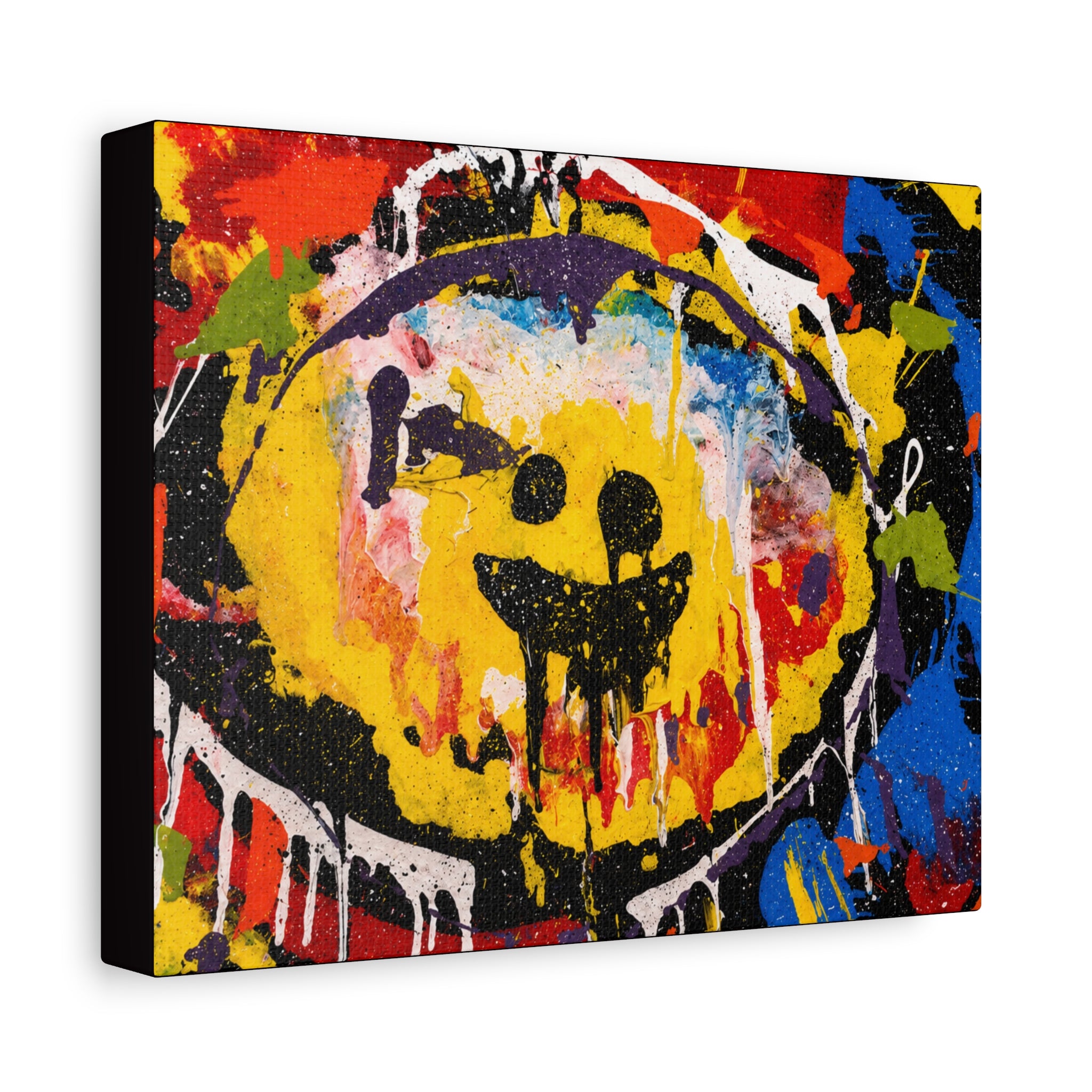 Abstract Graffiti Smile Canvas