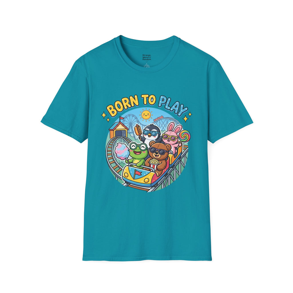 Born to Play T-Shirt — Cute Cartoon Animals Gaming & Playtime Tee