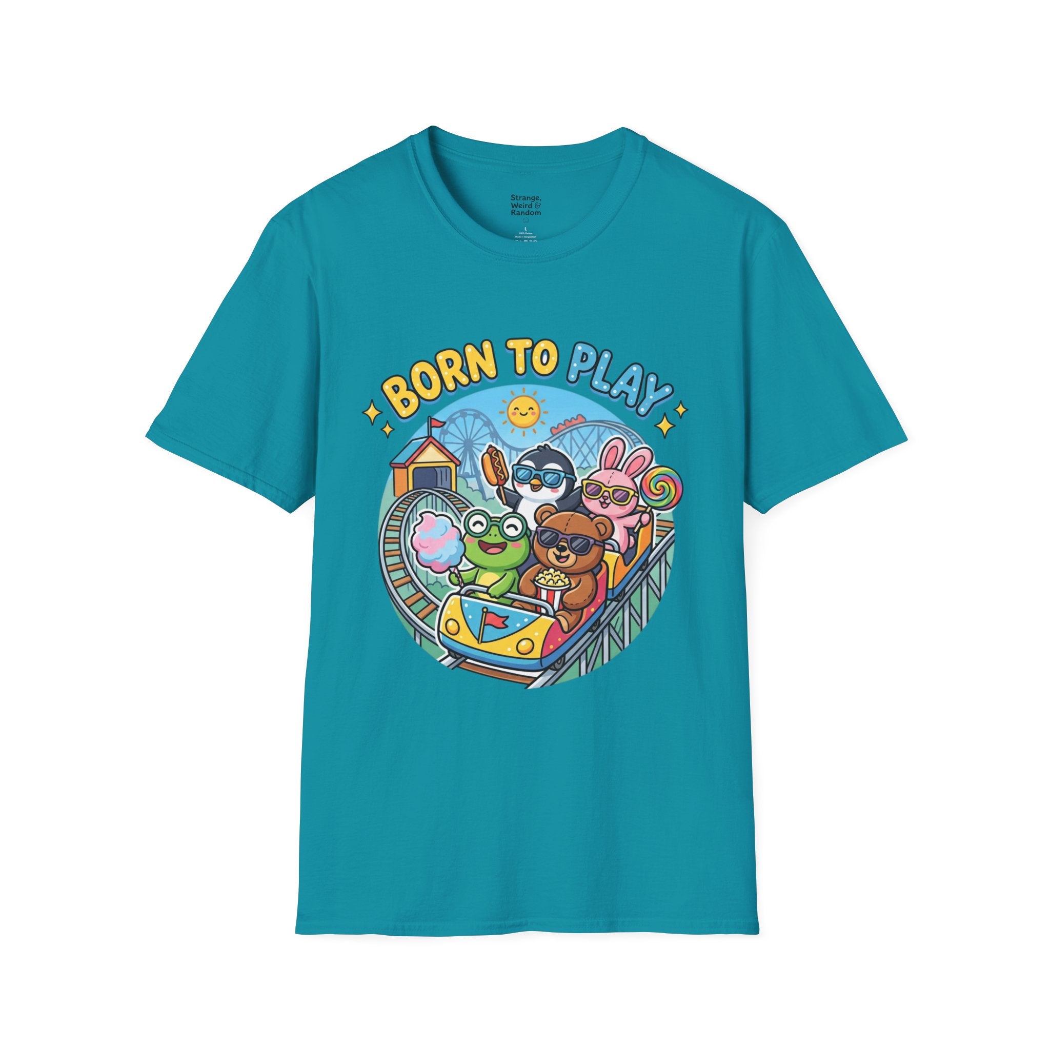 Born to Play T-Shirt — Cute Cartoon Animals Gaming & Playtime Tee