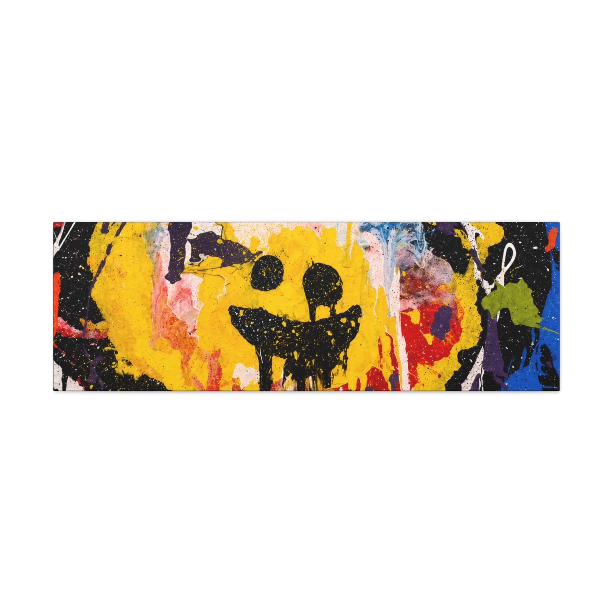 Abstract Graffiti Smile Canvas
