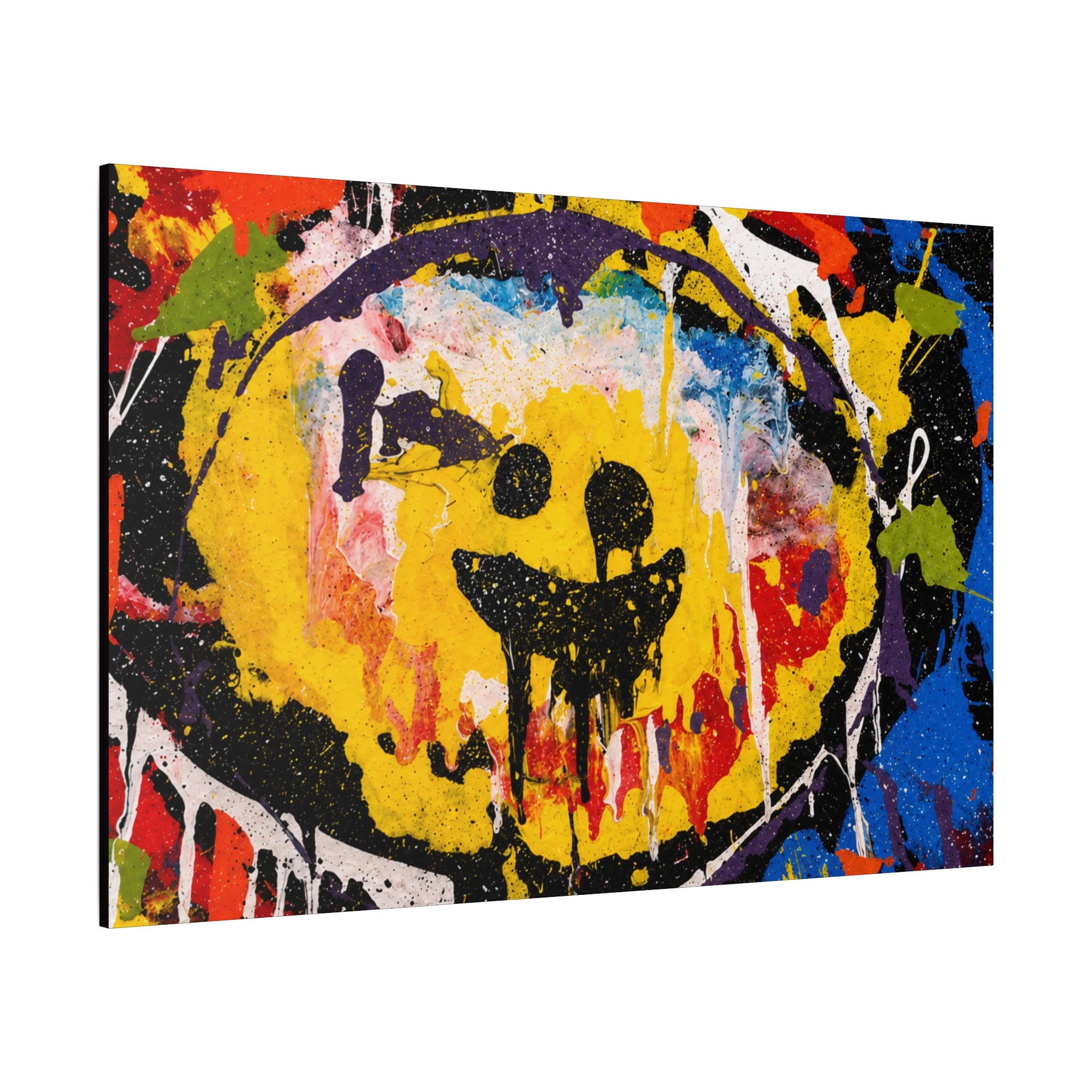 Abstract Graffiti Smile Canvas