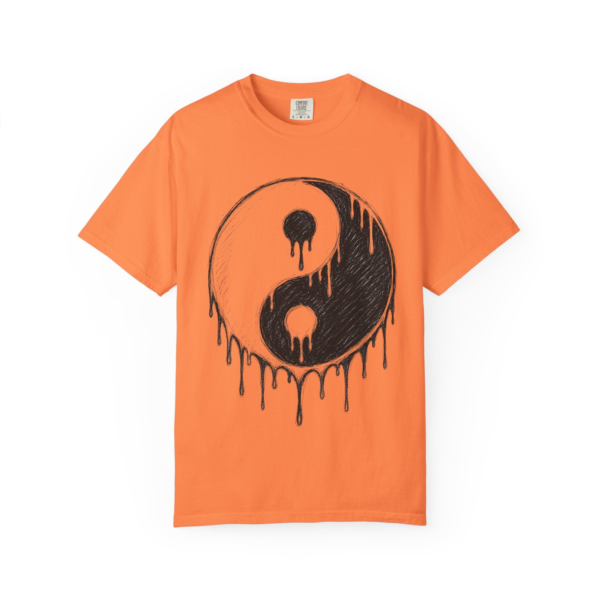 Yin Yang Drip Tee — Grunge Yin-Yang Graphic T-Shirt