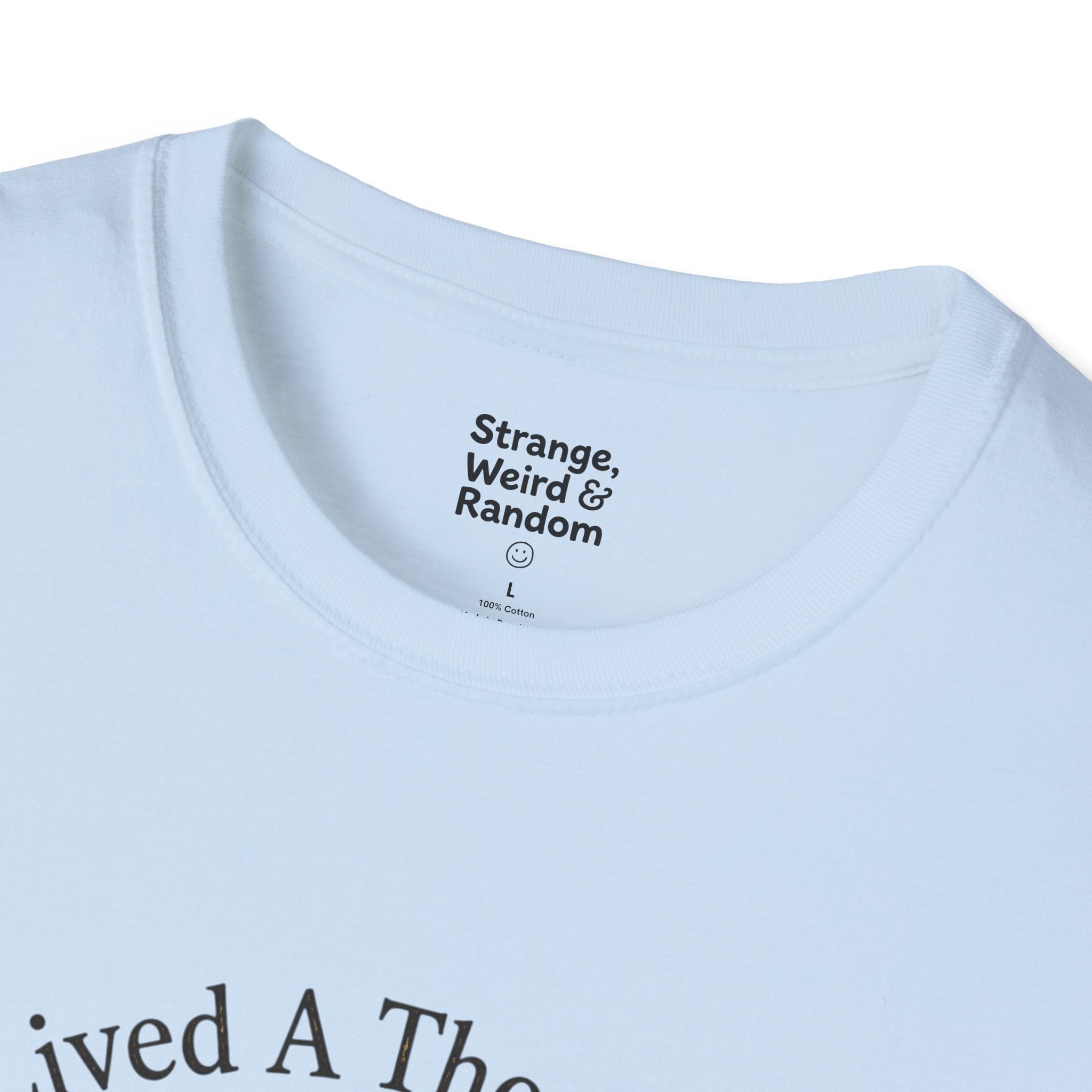Book Lover T-Shirt — "I've Lived A Thousand Lives" Vintage Stack of Books Design
