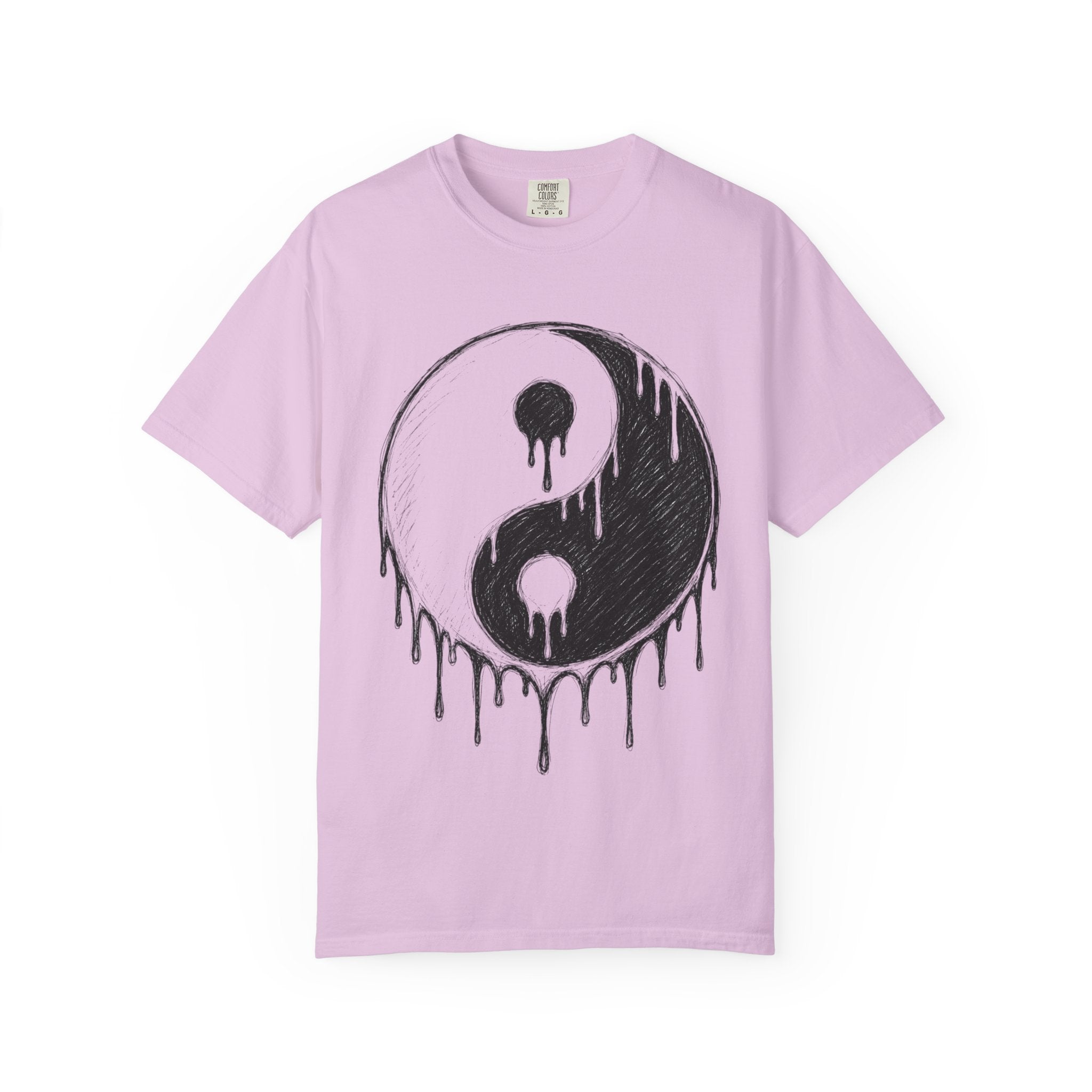 Yin Yang Drip Tee — Grunge Yin-Yang Graphic T-Shirt