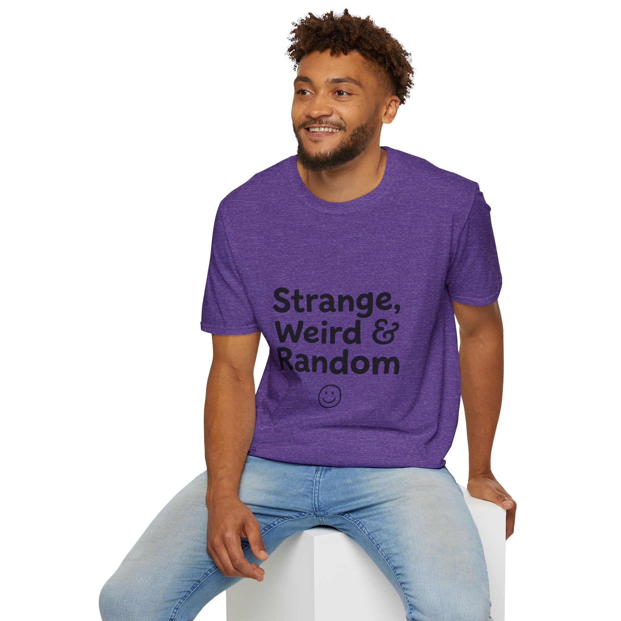 Strange, Weird & Random T-Shirt | Funny Quote Tee, Casual Graphic Top