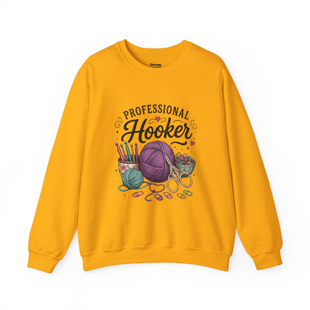 Professional Hooker Crochet  yarn crewneck sweatshirt | crochet hooks, yarn art
