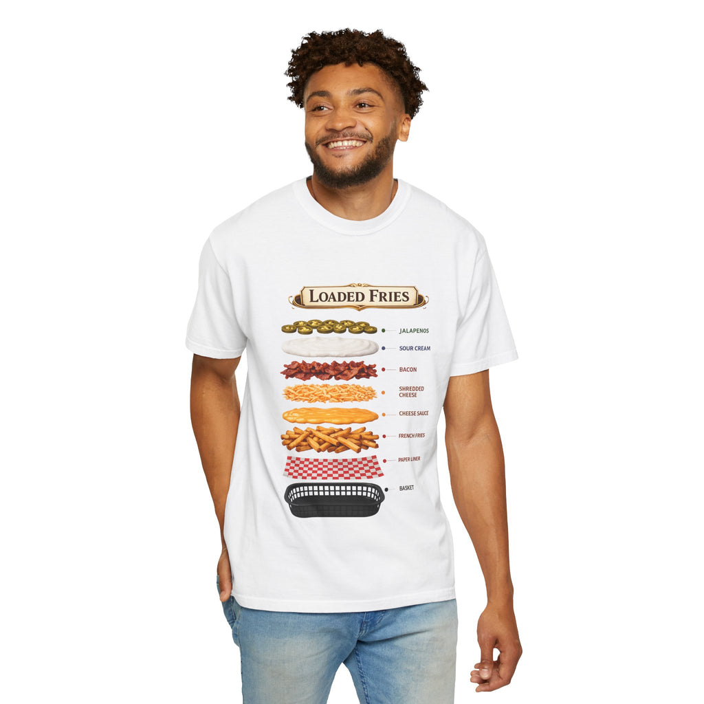 Loaded Fries T-Shirt — Graphic Snack Lovers Tee