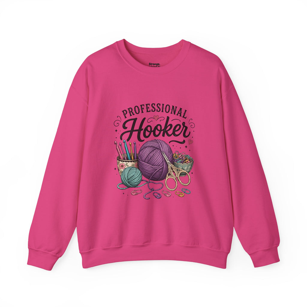 Professional Hooker Crochet  yarn crewneck sweatshirt | crochet hooks, yarn art