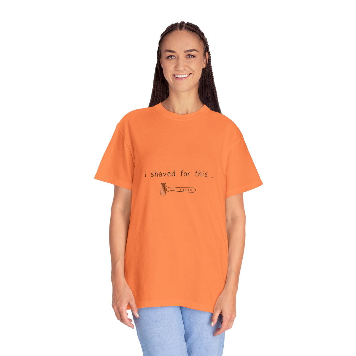 Funny 'I Shaved For This' T-Shirt – Minimal Razor Graphic Tee
