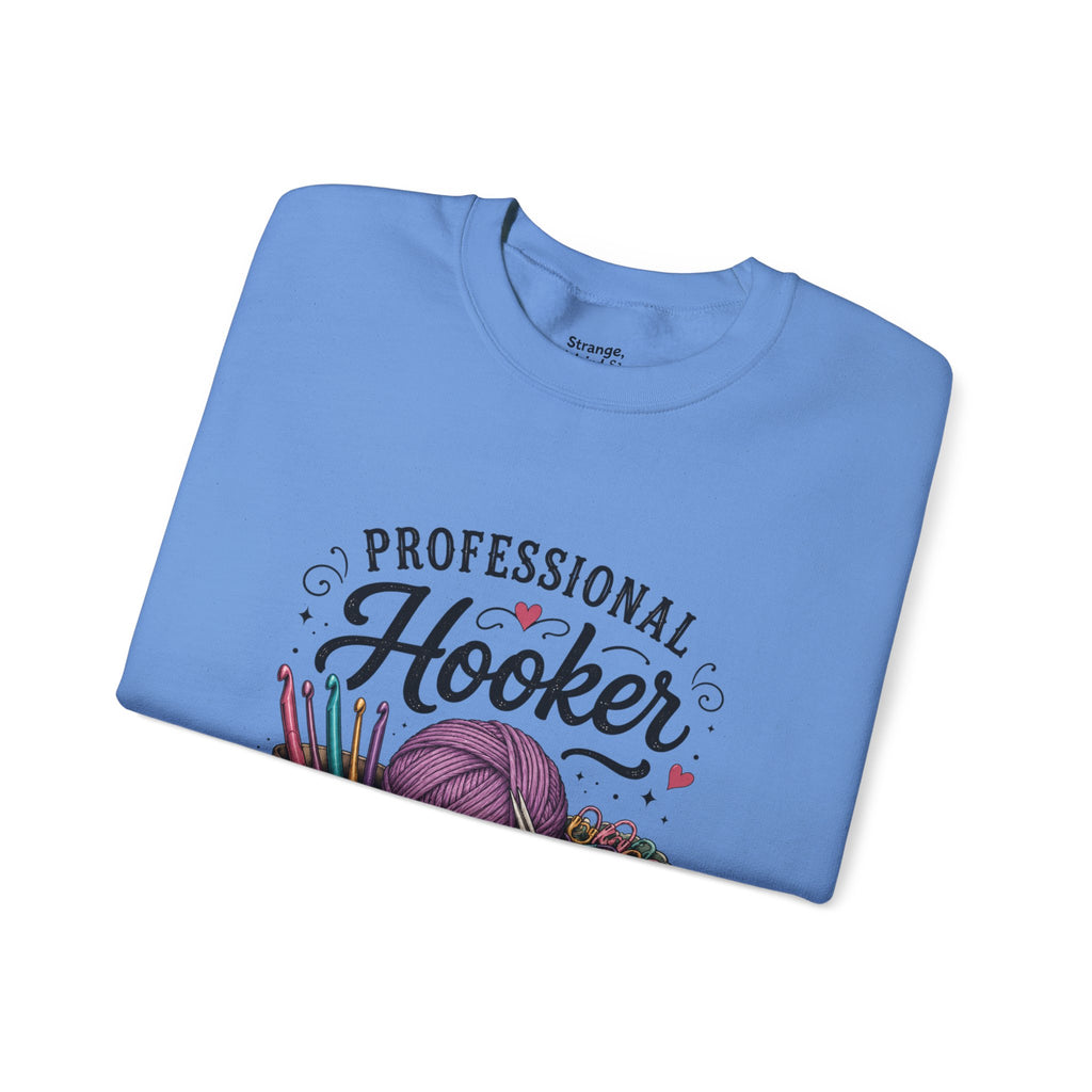 Professional Hooker Crochet  yarn crewneck sweatshirt | crochet hooks, yarn art