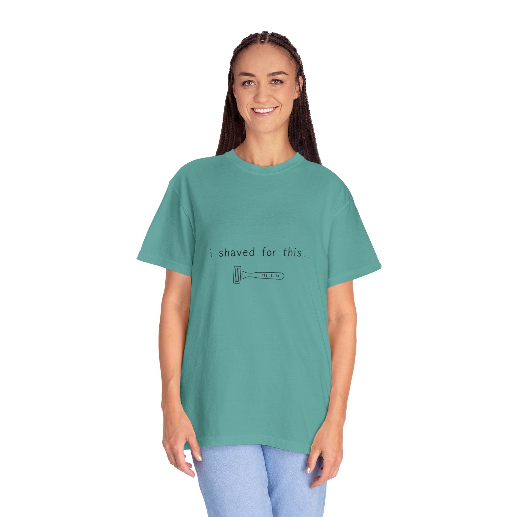 Funny 'I Shaved For This' T-Shirt – Minimal Razor Graphic Tee