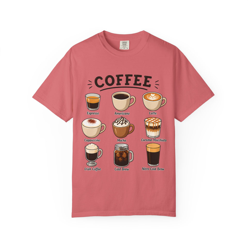 Coffee Types T-Shirt — Illustrated Coffee Guide Tee