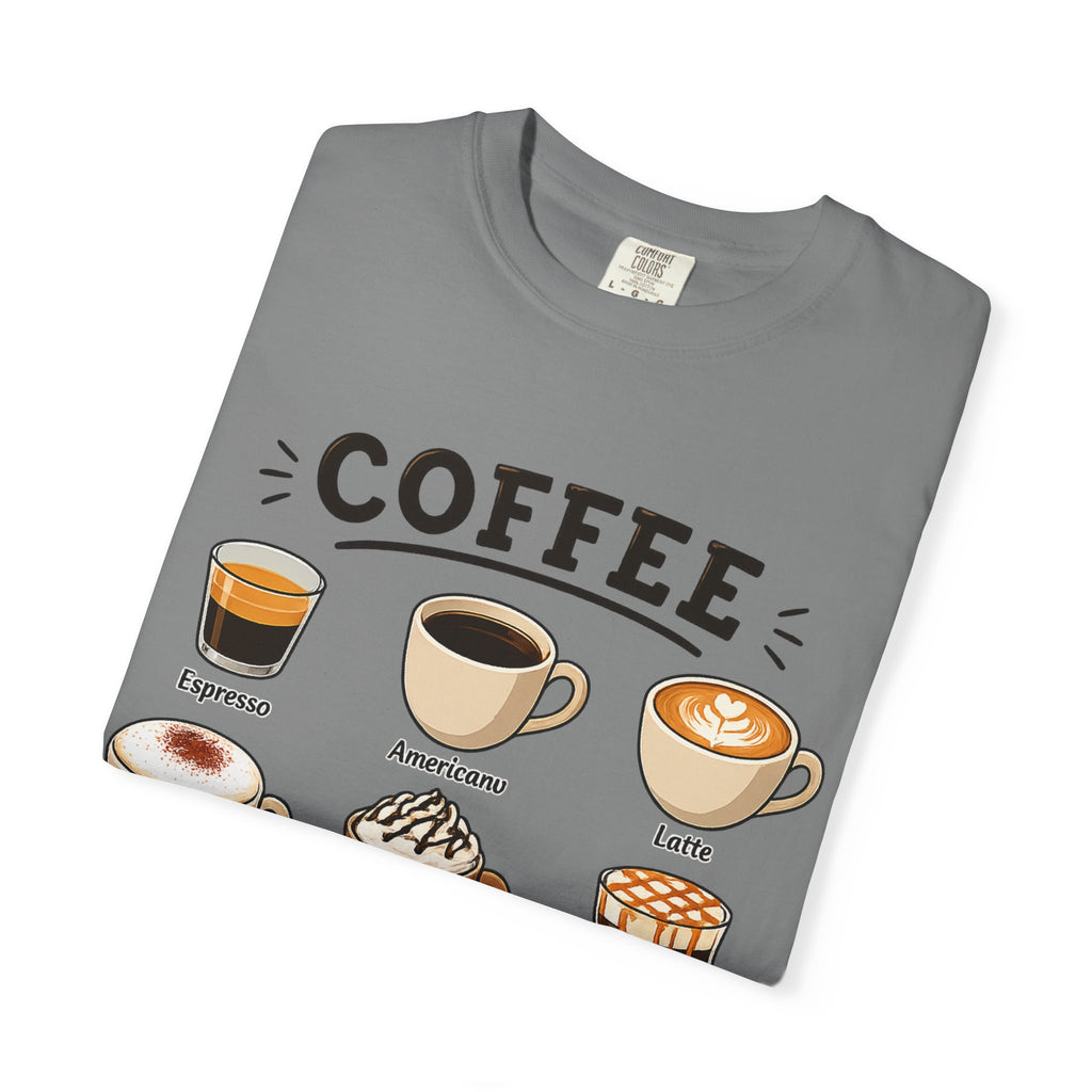 Coffee Types T-Shirt — Illustrated Coffee Guide Tee