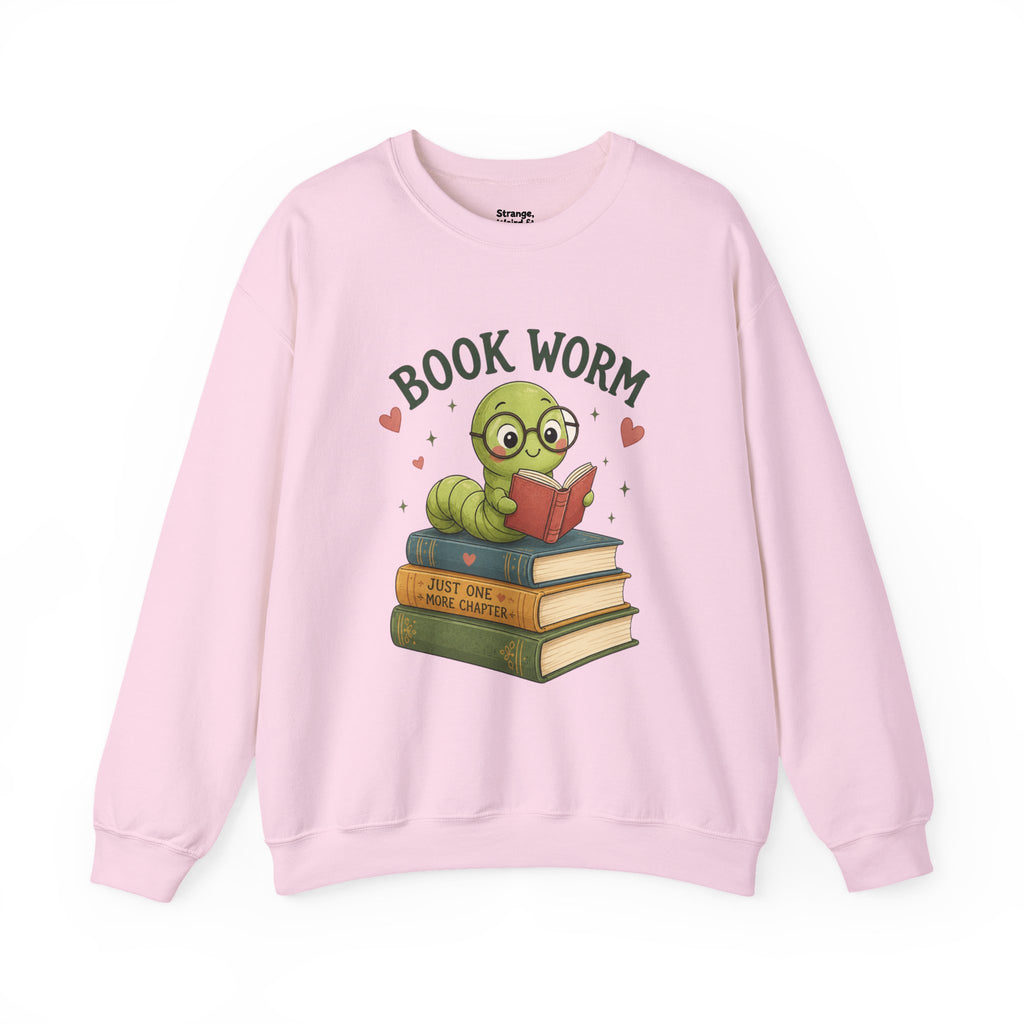 Book Worm Sweatshirt — Cute Reading Lover Crewneck