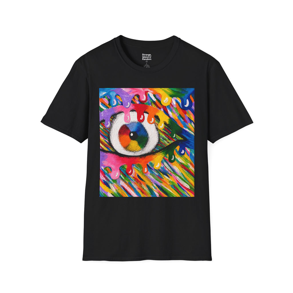 T-Shirt — Colorful Melting Eye Art Graphic Tee