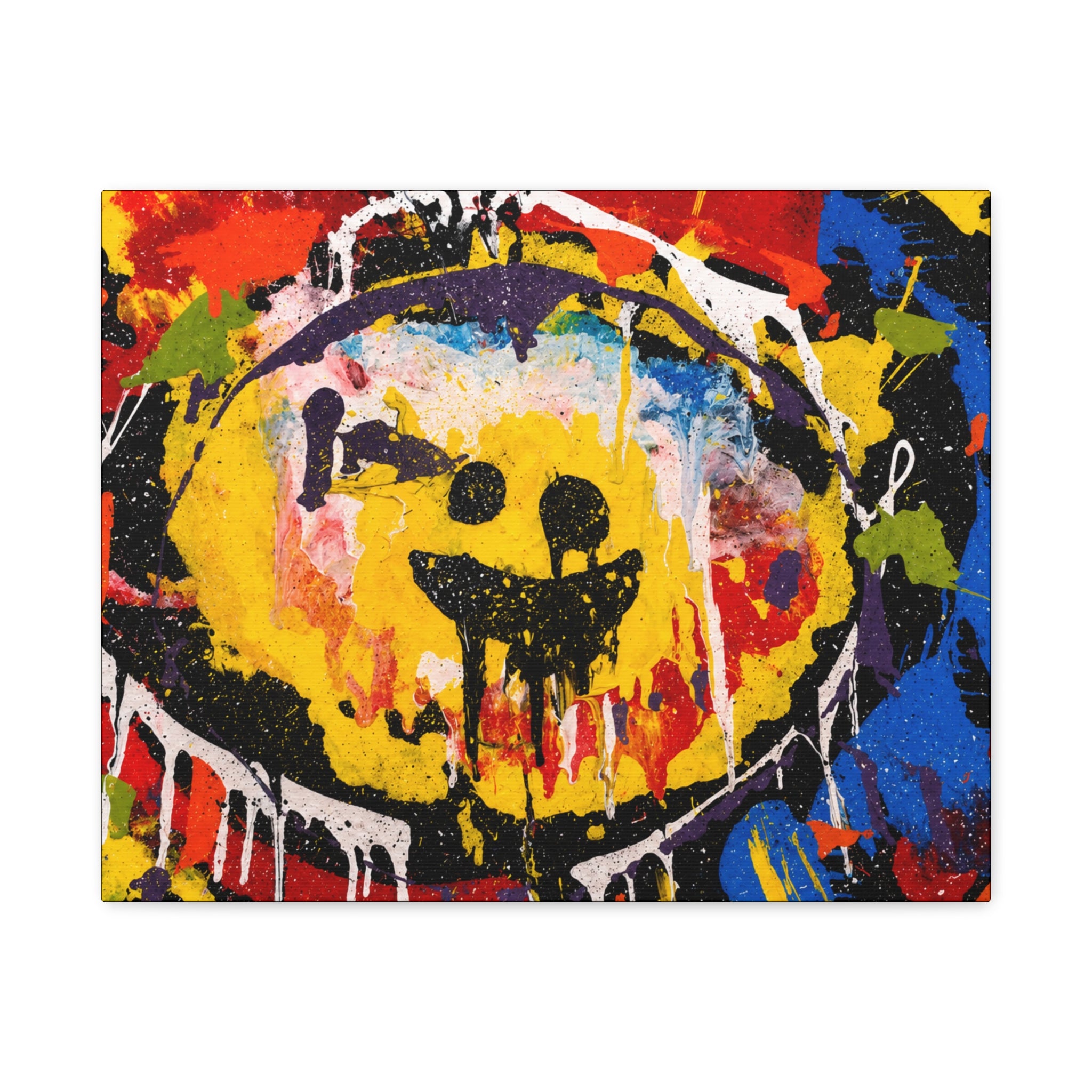 Abstract Graffiti Smile Canvas