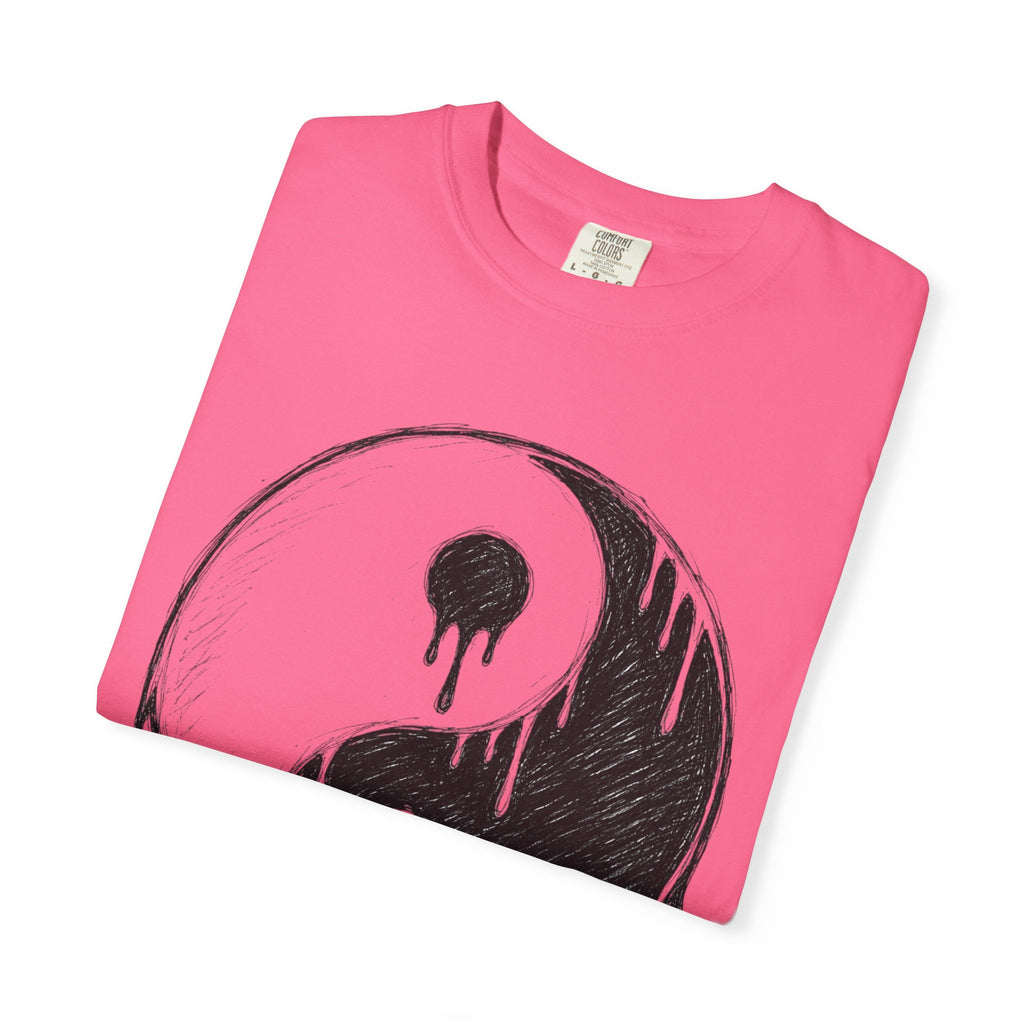 Yin Yang Drip Tee — Grunge Yin-Yang Graphic T-Shirt