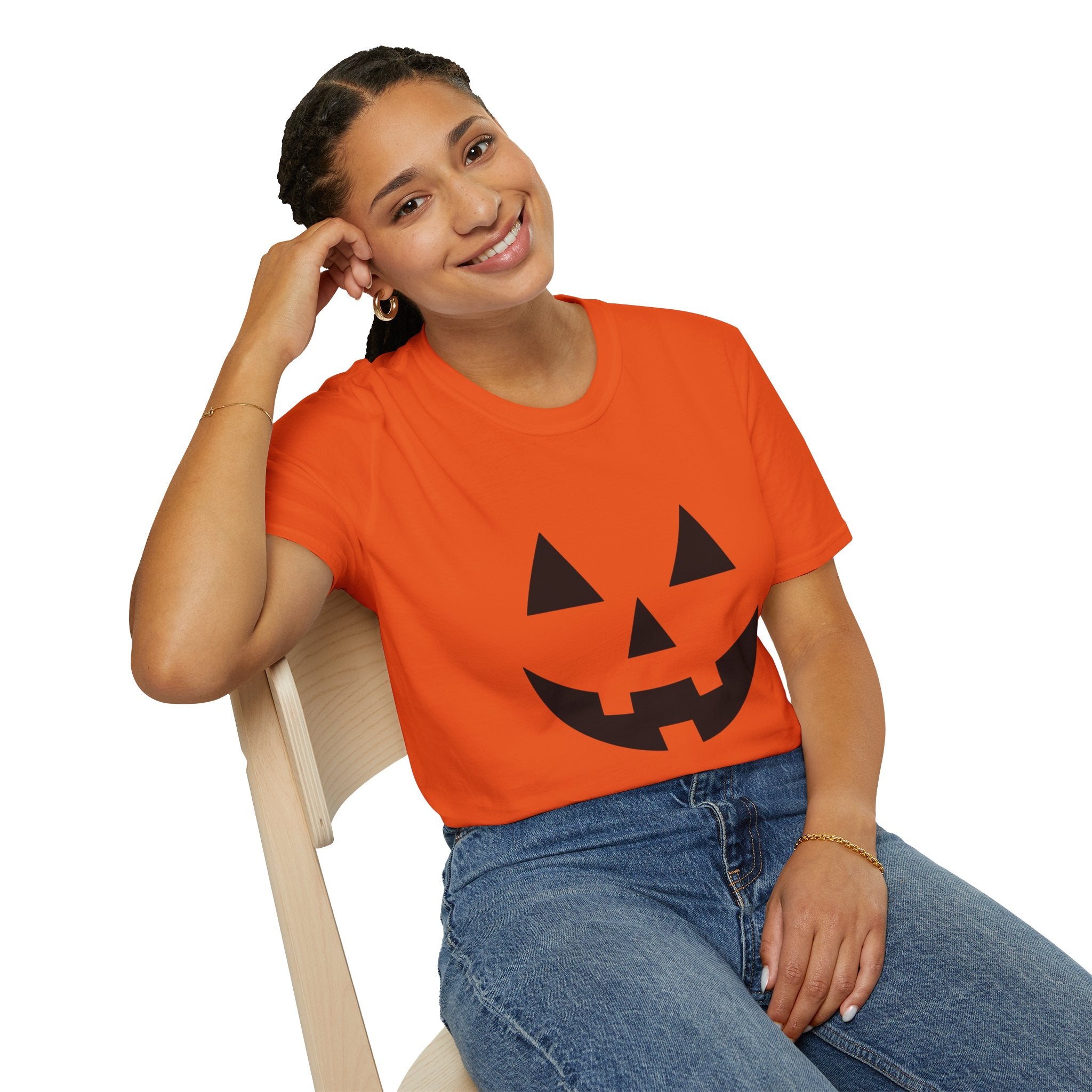Jack-o'-Lantern Face T-Shirt | Halloween Pumpkin Tee