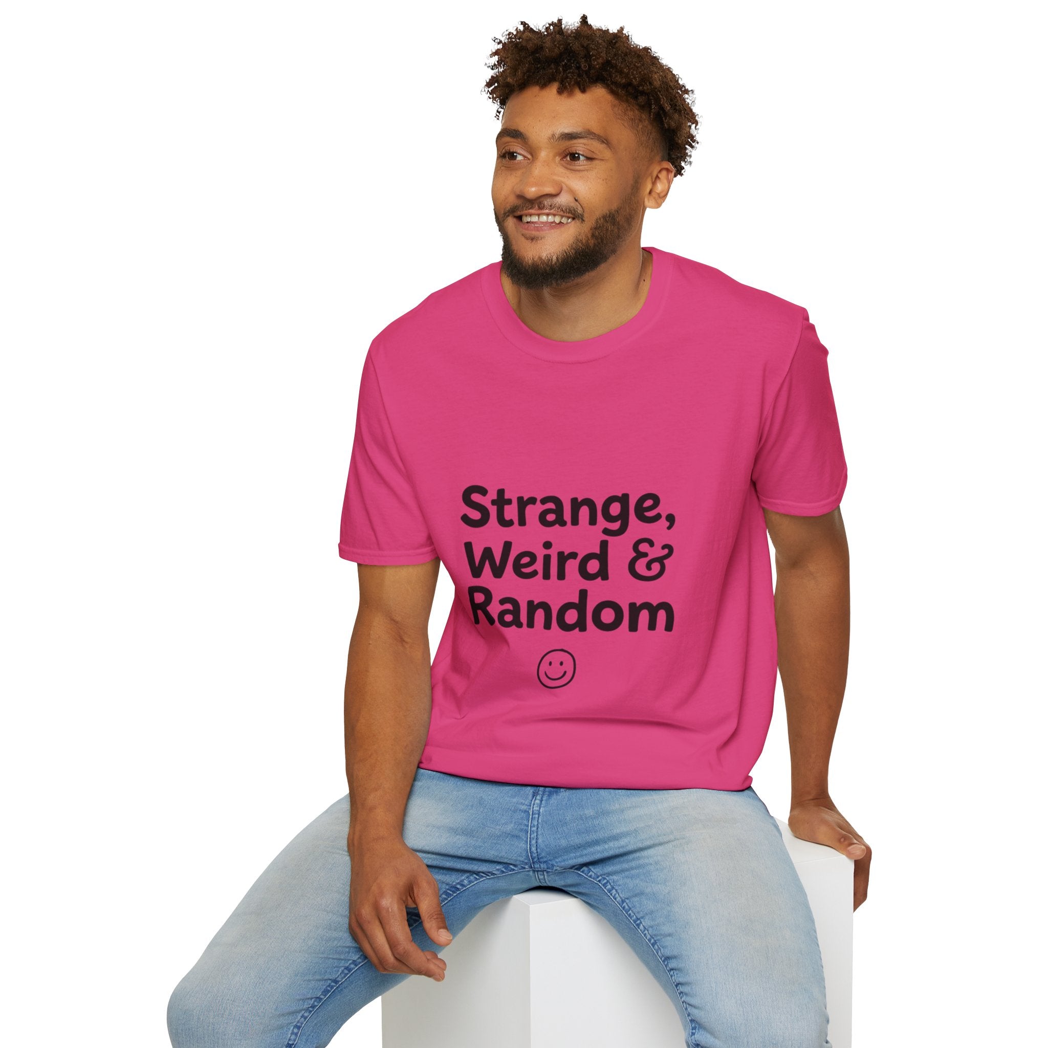 Strange, Weird & Random T-Shirt | Funny Quote Tee, Casual Graphic Top