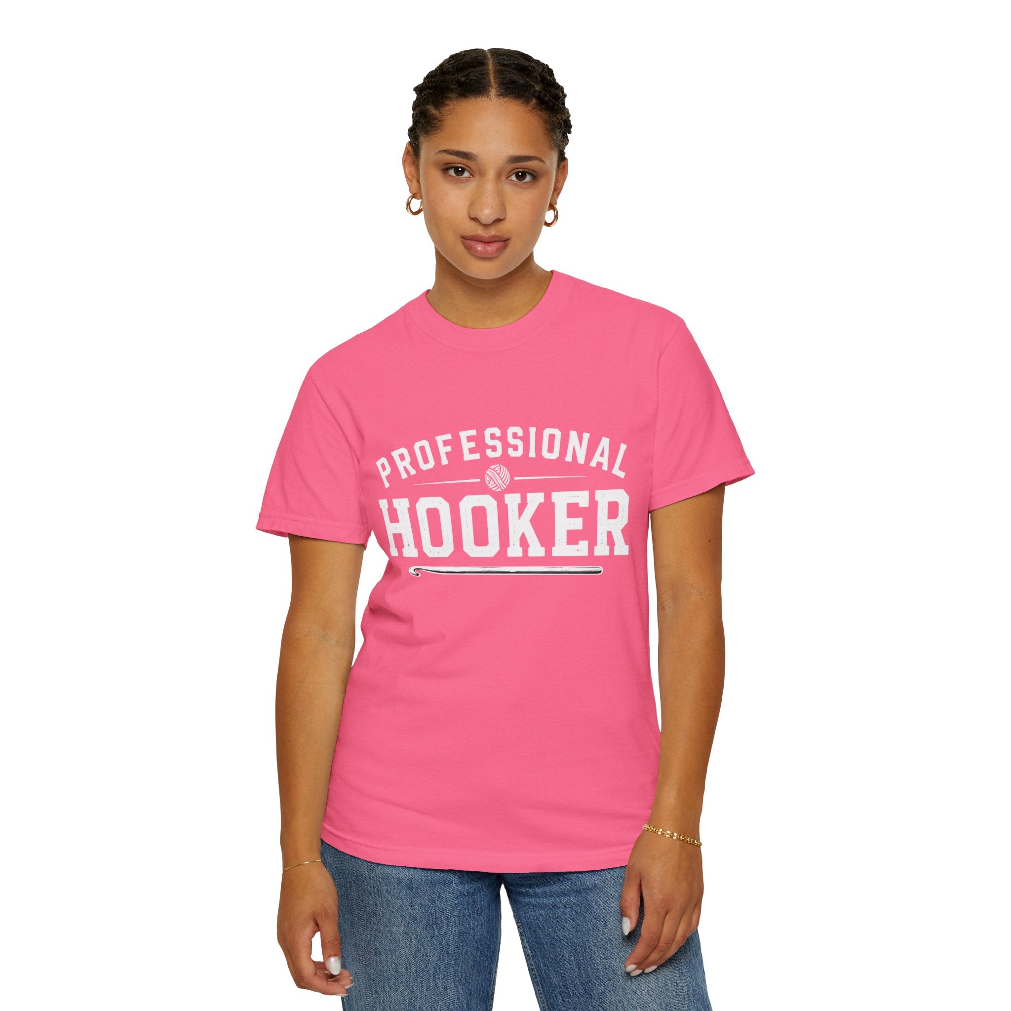 Professional Hooker T-Shirt — Funny Crochet Graphic Tee