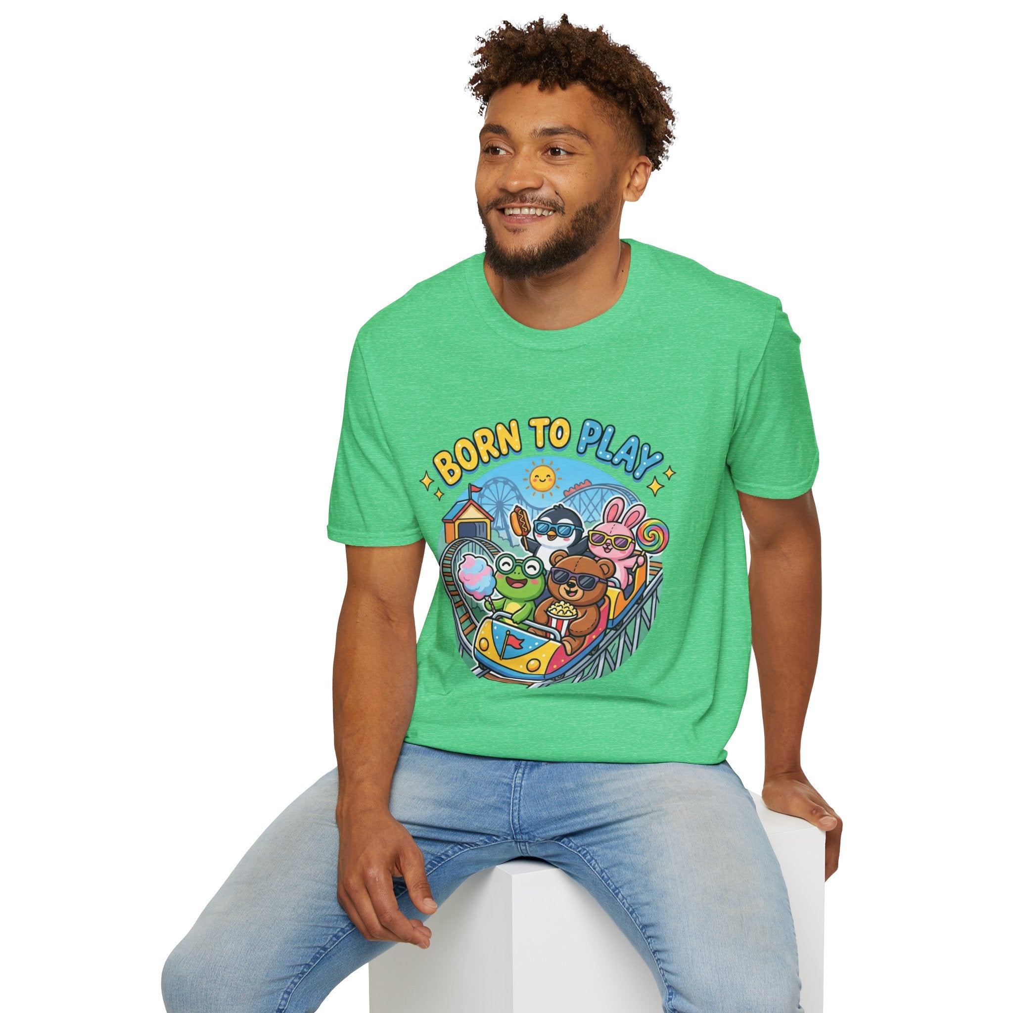 Born to Play T-Shirt — Cute Cartoon Animals Gaming & Playtime Tee