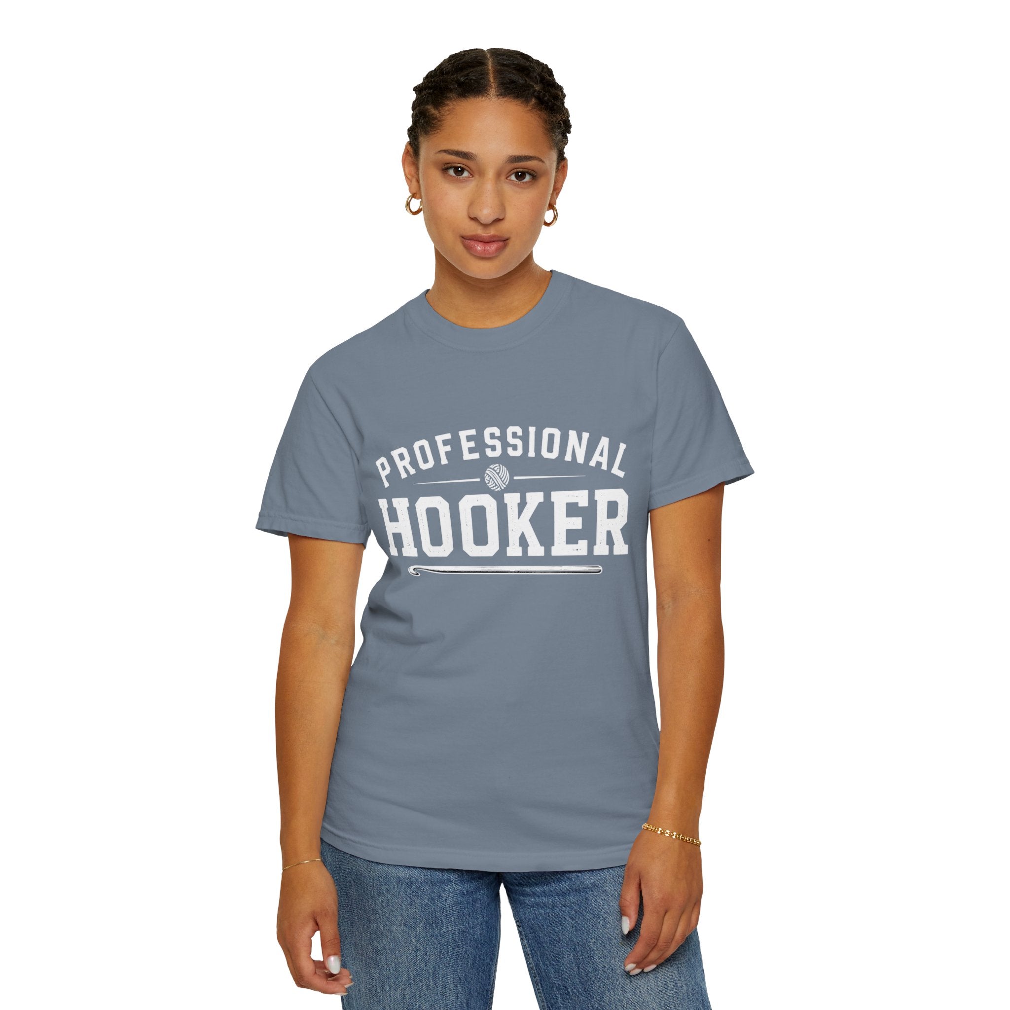 Professional Hooker T-Shirt — Funny Crochet Graphic Tee