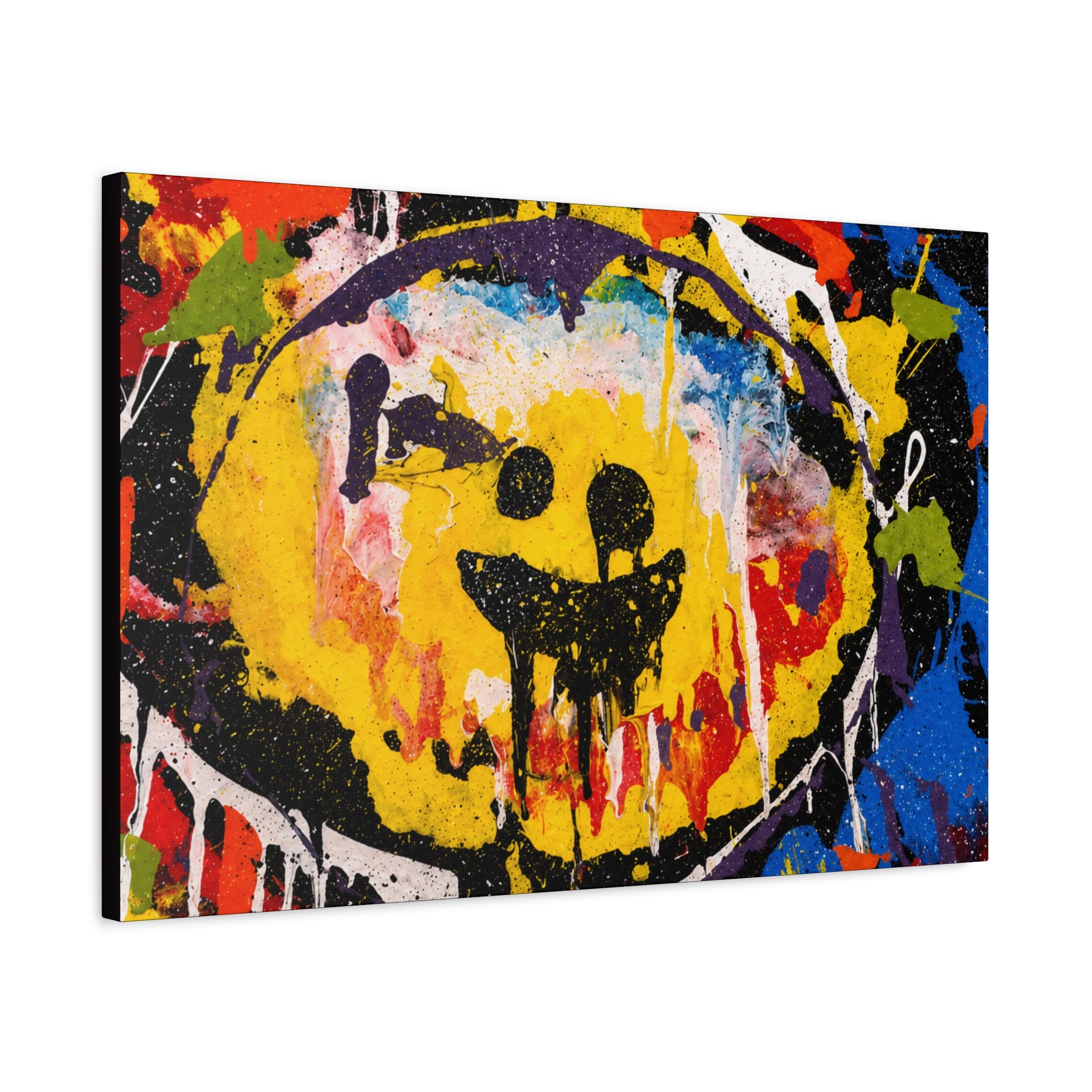 Abstract Graffiti Smile Canvas