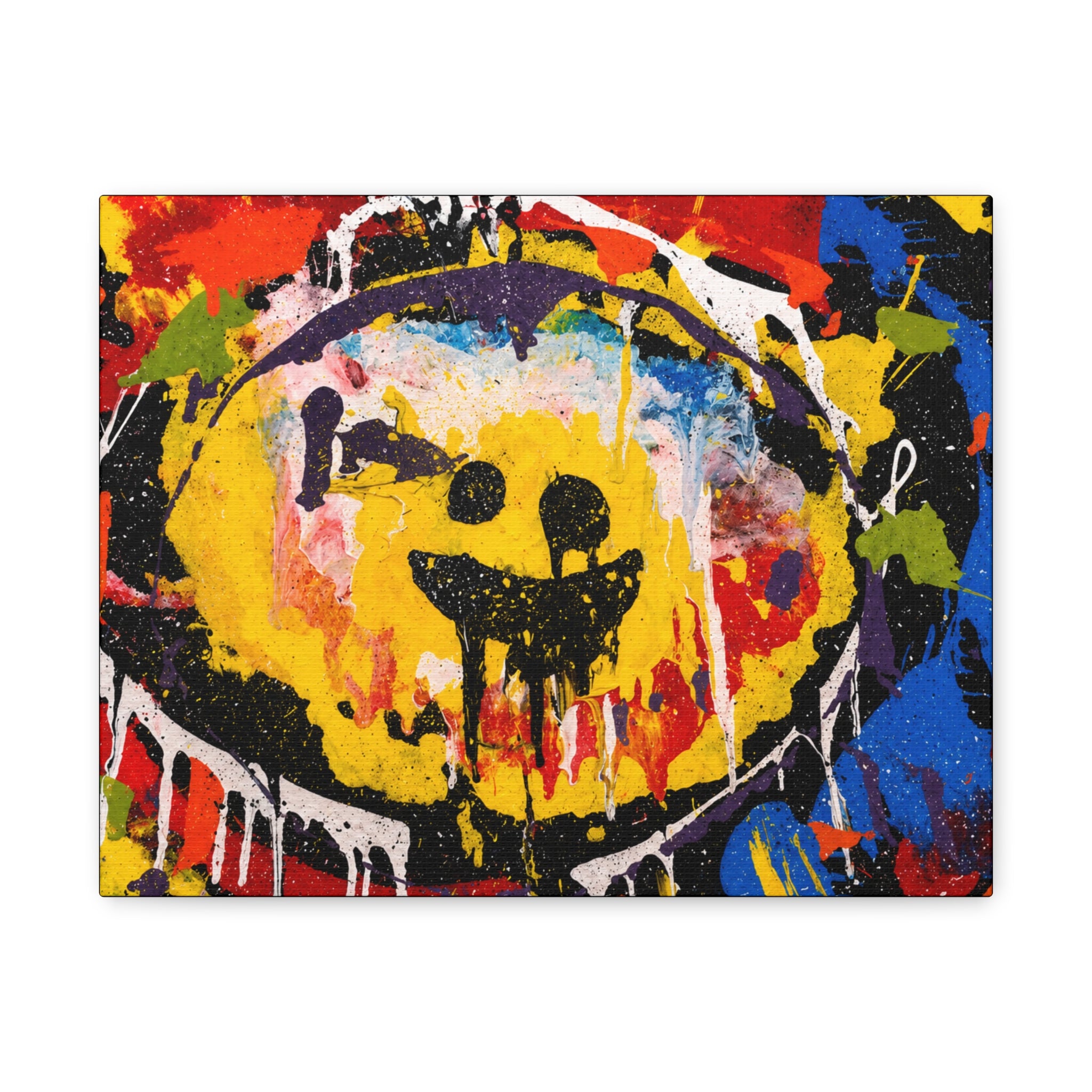 Abstract Graffiti Smile Canvas