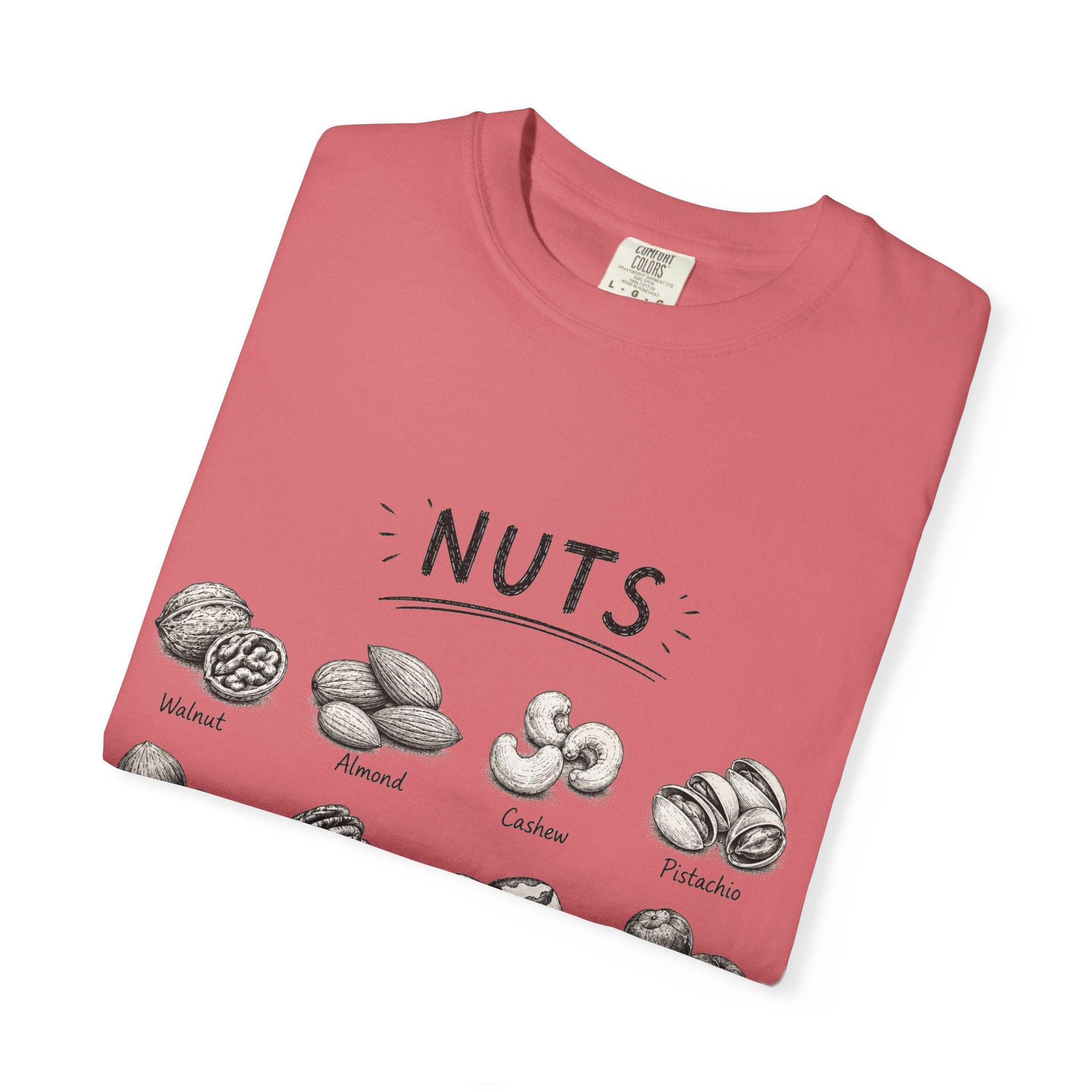 Nuts Illustrated T-Shirt — Vintage Botanical Nut Chart Tee