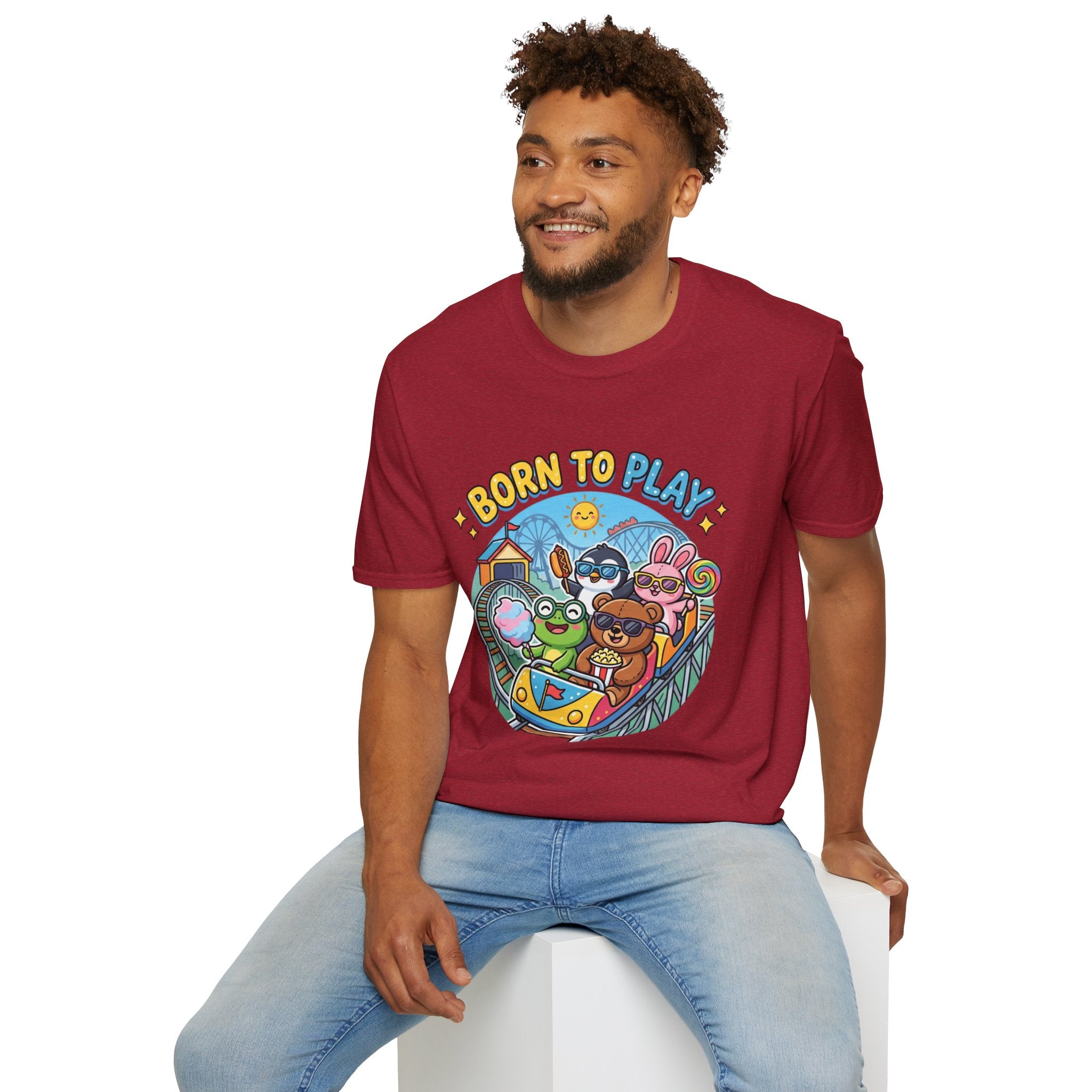Born to Play T-Shirt — Cute Cartoon Animals Gaming & Playtime Tee