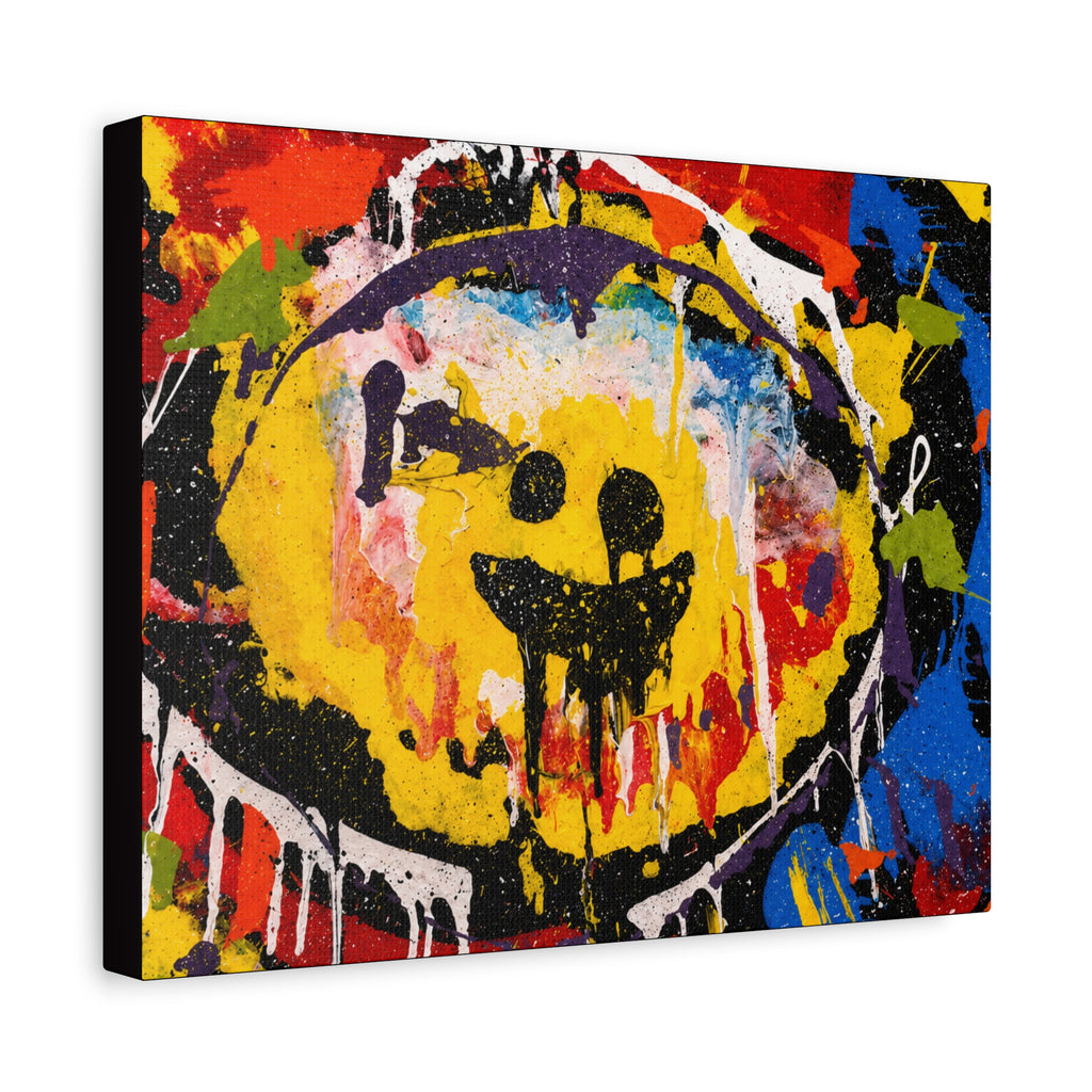 Abstract Graffiti Smile Canvas