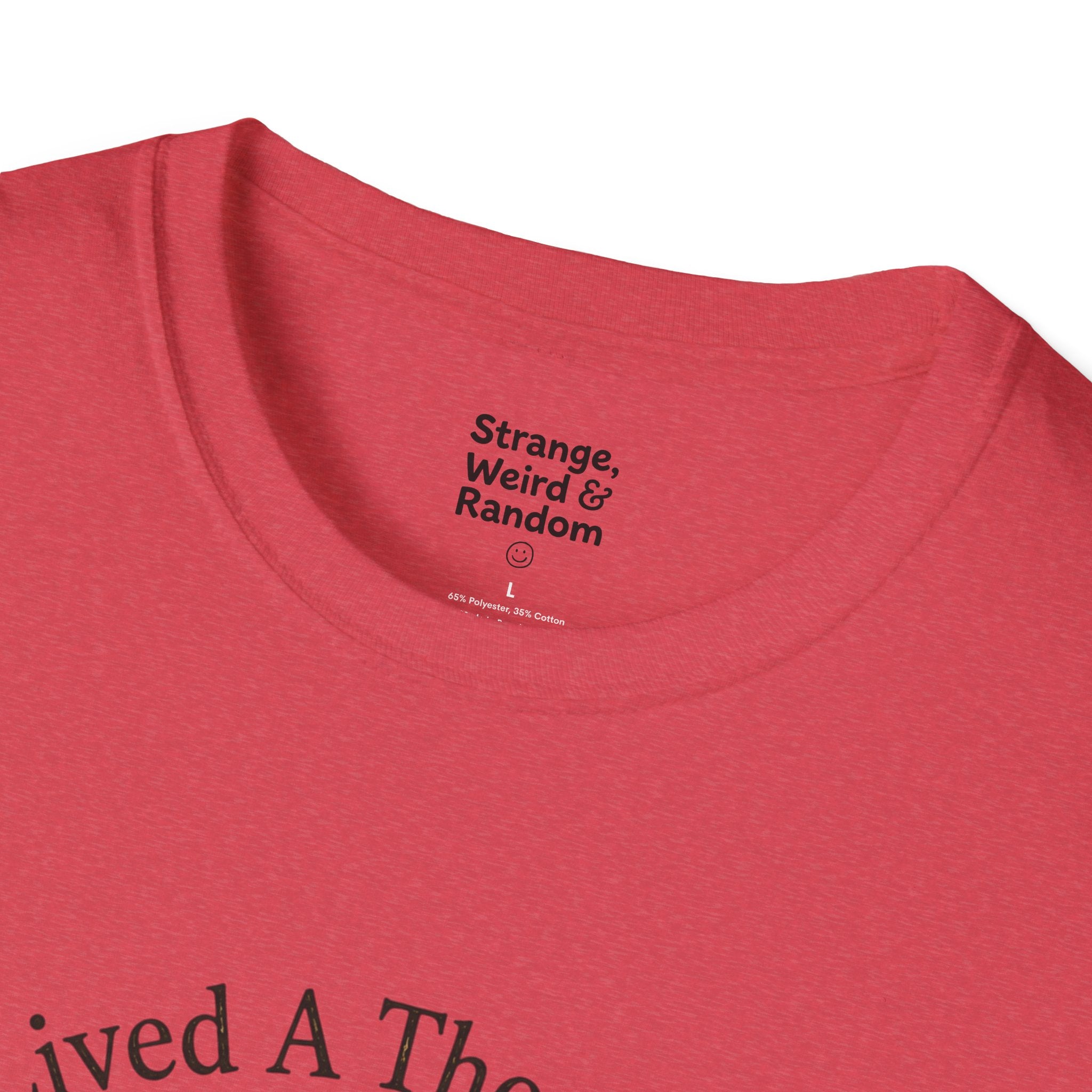 Book Lover T-Shirt — "I've Lived A Thousand Lives" Vintage Stack of Books Design