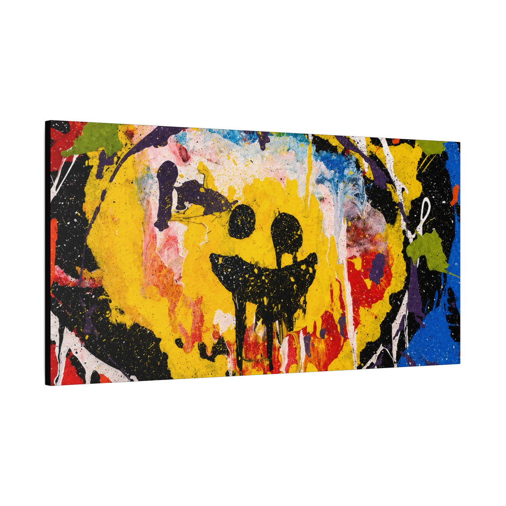 Abstract Graffiti Smile Canvas