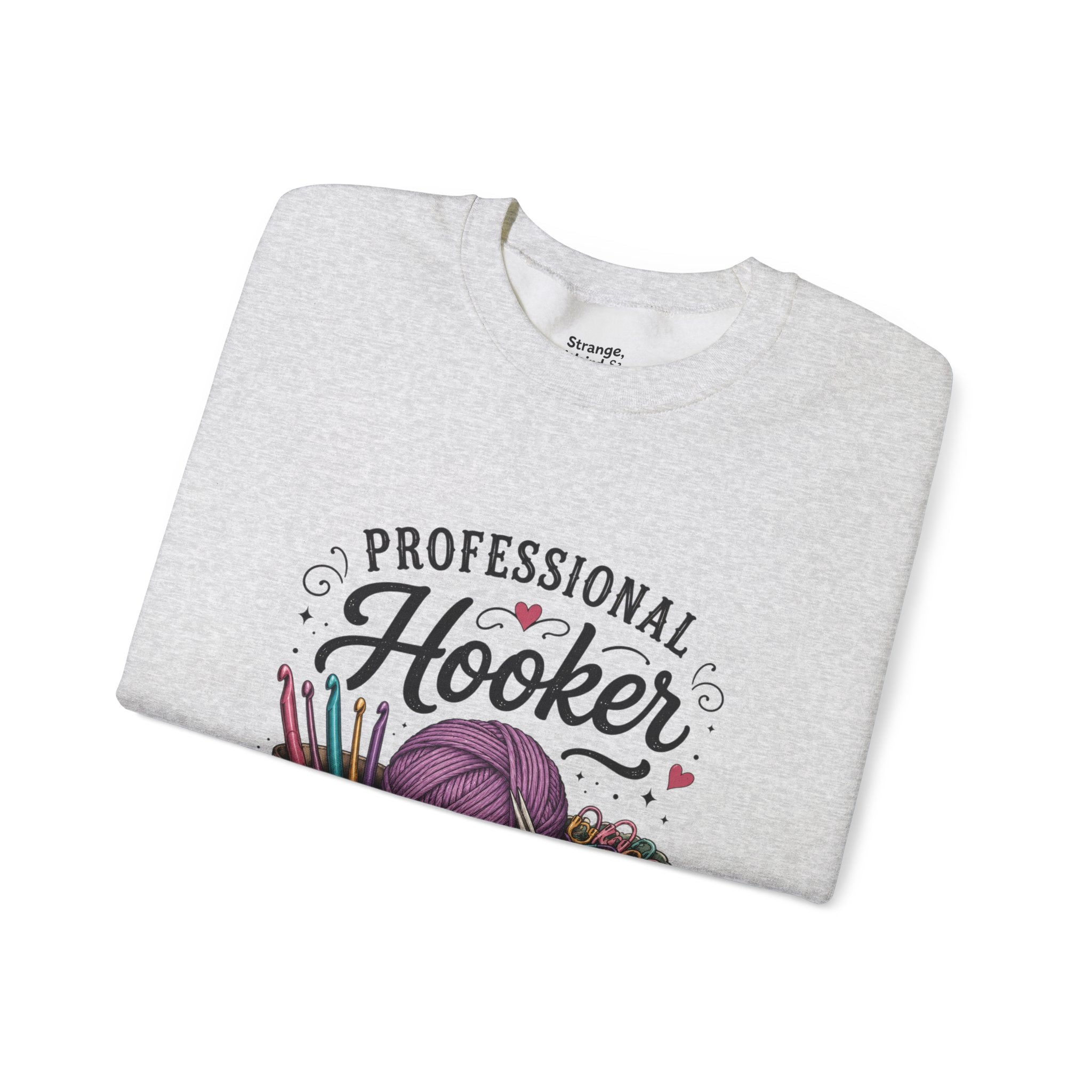 Professional Hooker Crochet  yarn crewneck sweatshirt | crochet hooks, yarn art